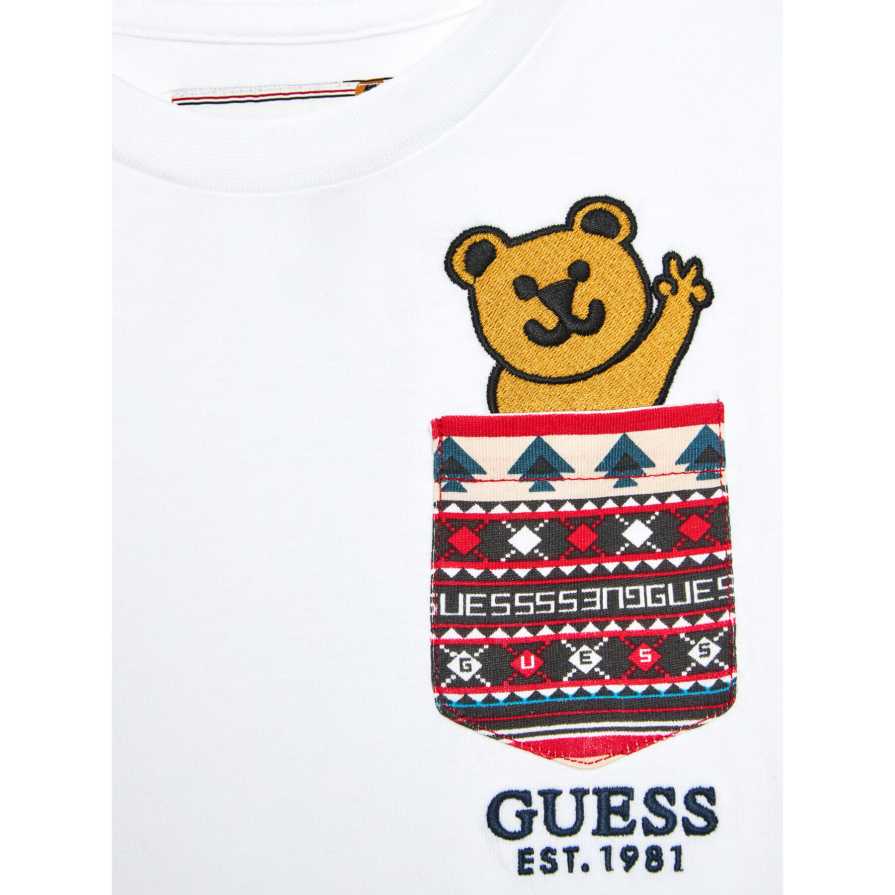 Guess Блуза N3BI06 I3Z13 Бял Regular Fit - Pepit.bg