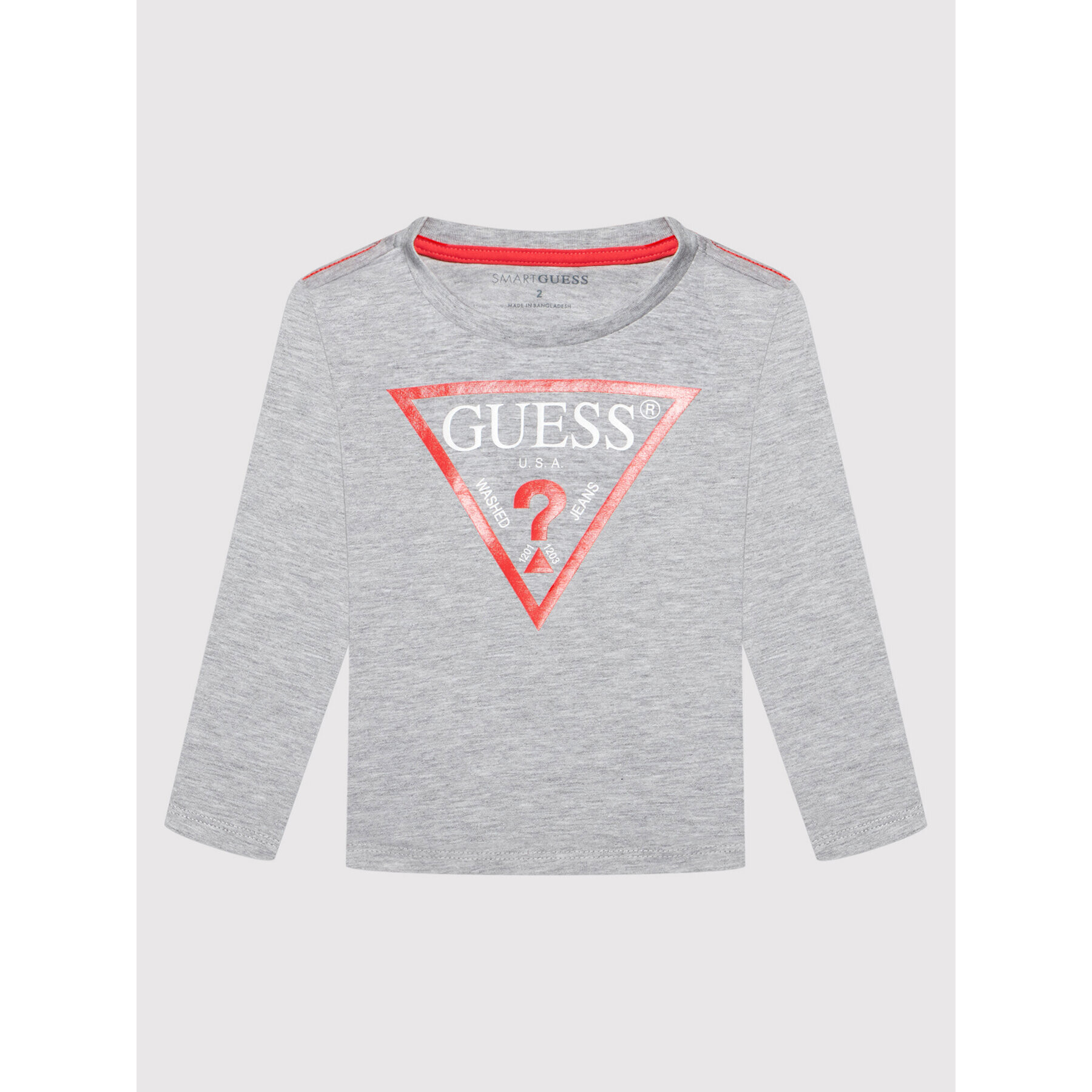 Guess Блуза N84I24 K8HM0 Сив Regular Fit - Pepit.bg