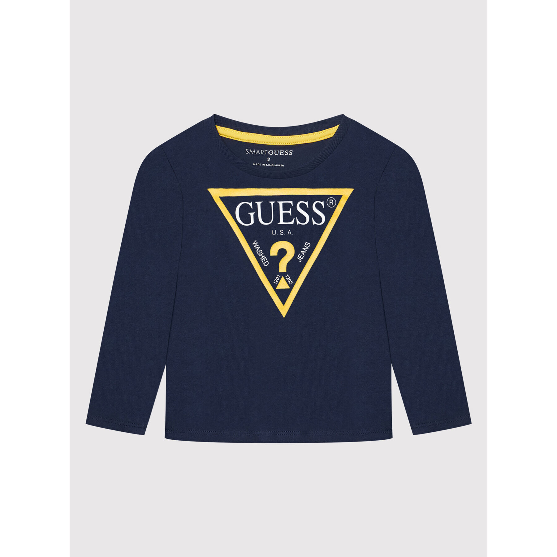Guess Блуза N84I24 K8HM0 Тъмносин Regular Fit - Pepit.bg