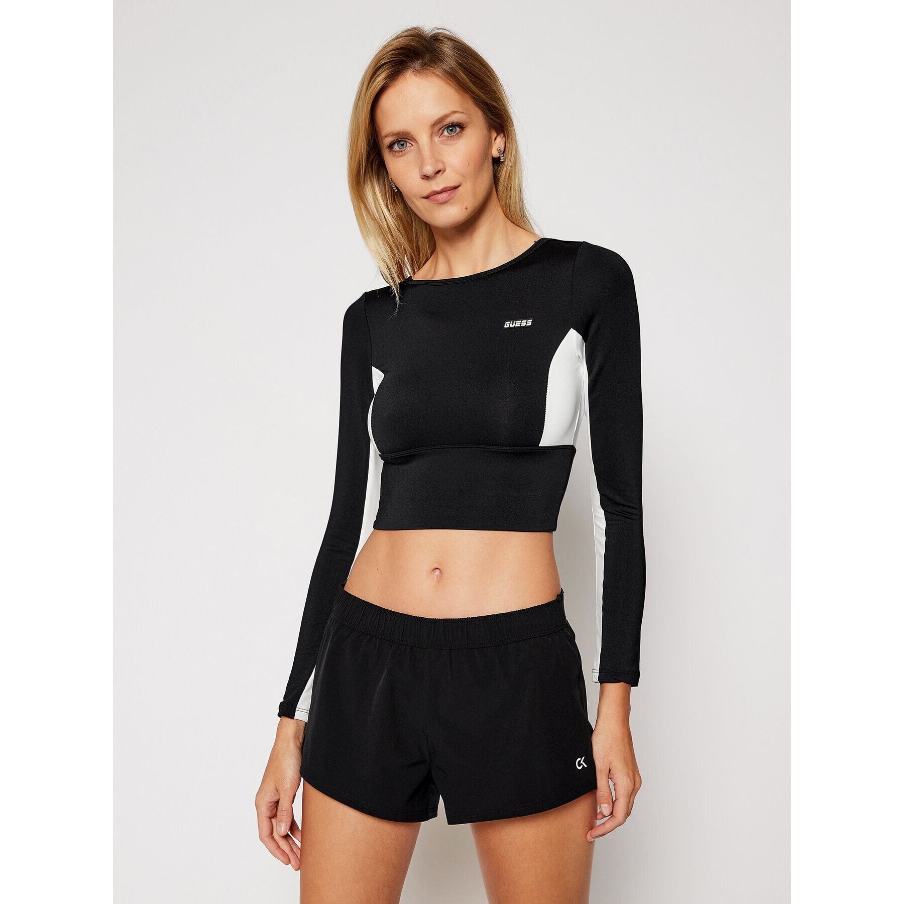 Guess Блуза O0BA46 KA9A0 Черен Slim Fit - Pepit.bg
