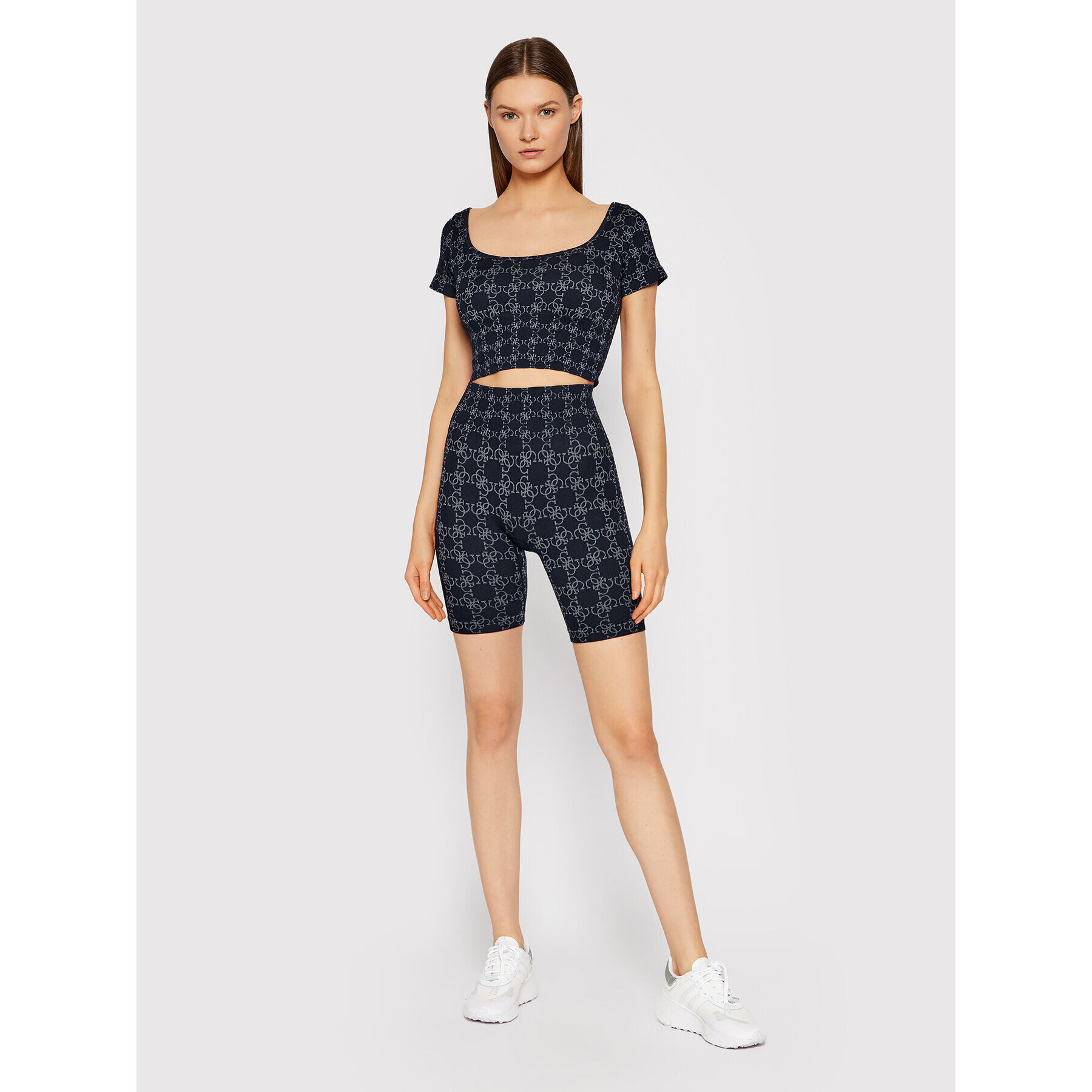 Guess Блуза O1BA3A ZZ04N Тъмносин Slim Fit - Pepit.bg