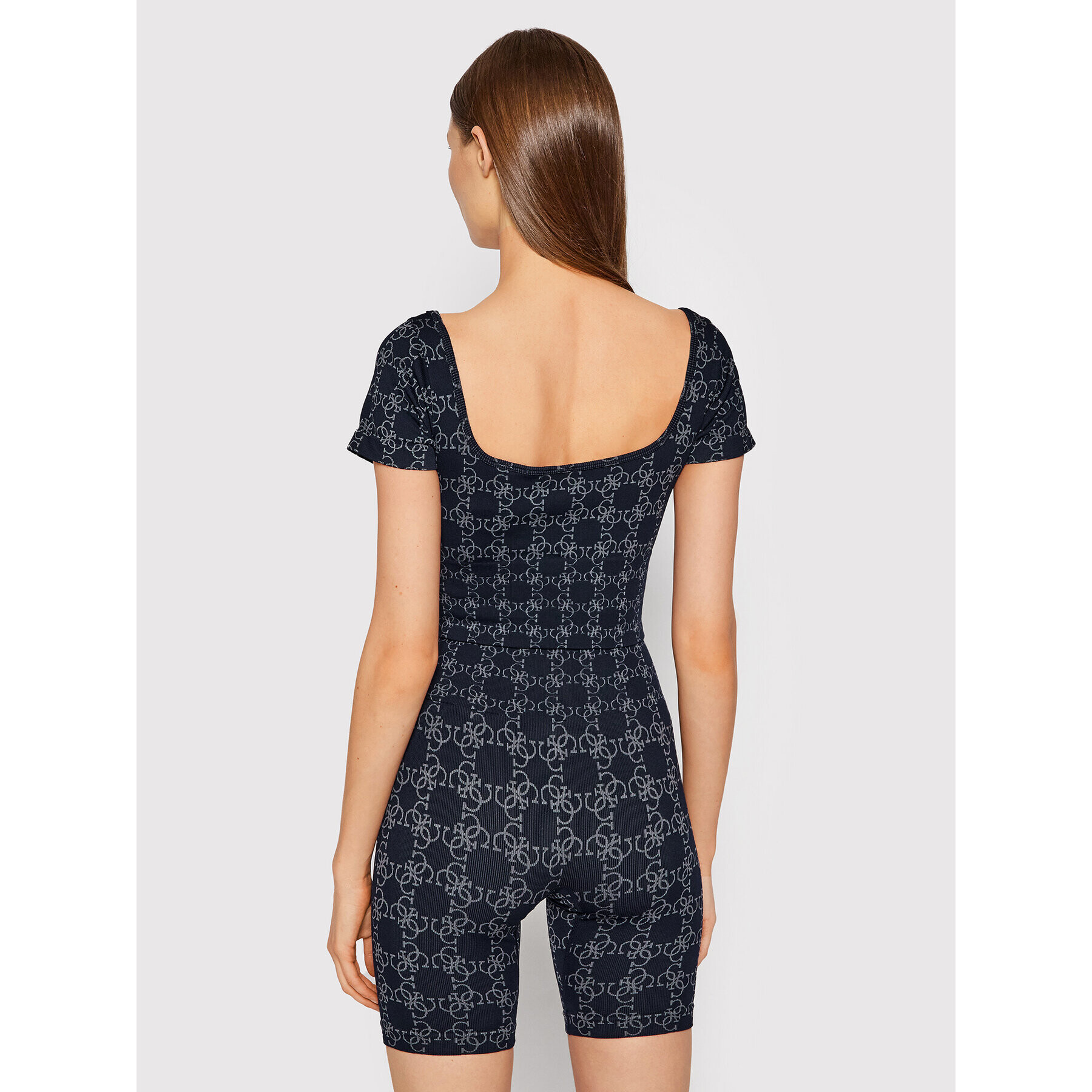 Guess Блуза O1BA3A ZZ04N Тъмносин Slim Fit - Pepit.bg