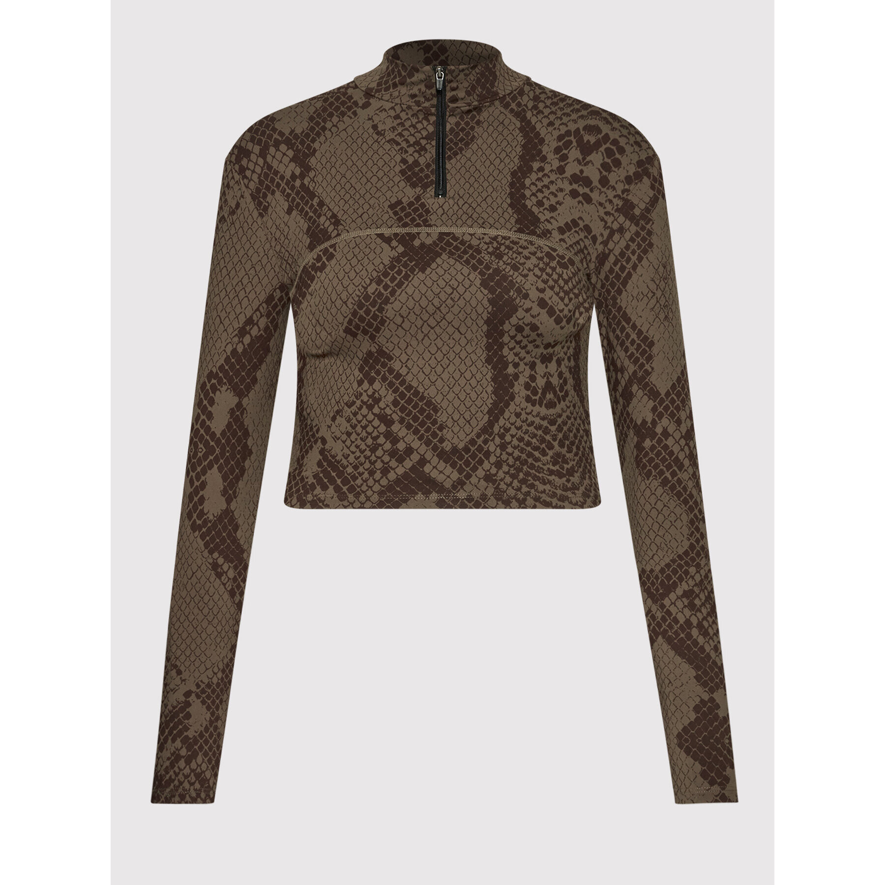 Guess Блуза O1BA43 MC04N Кафяв Slim Fit - Pepit.bg