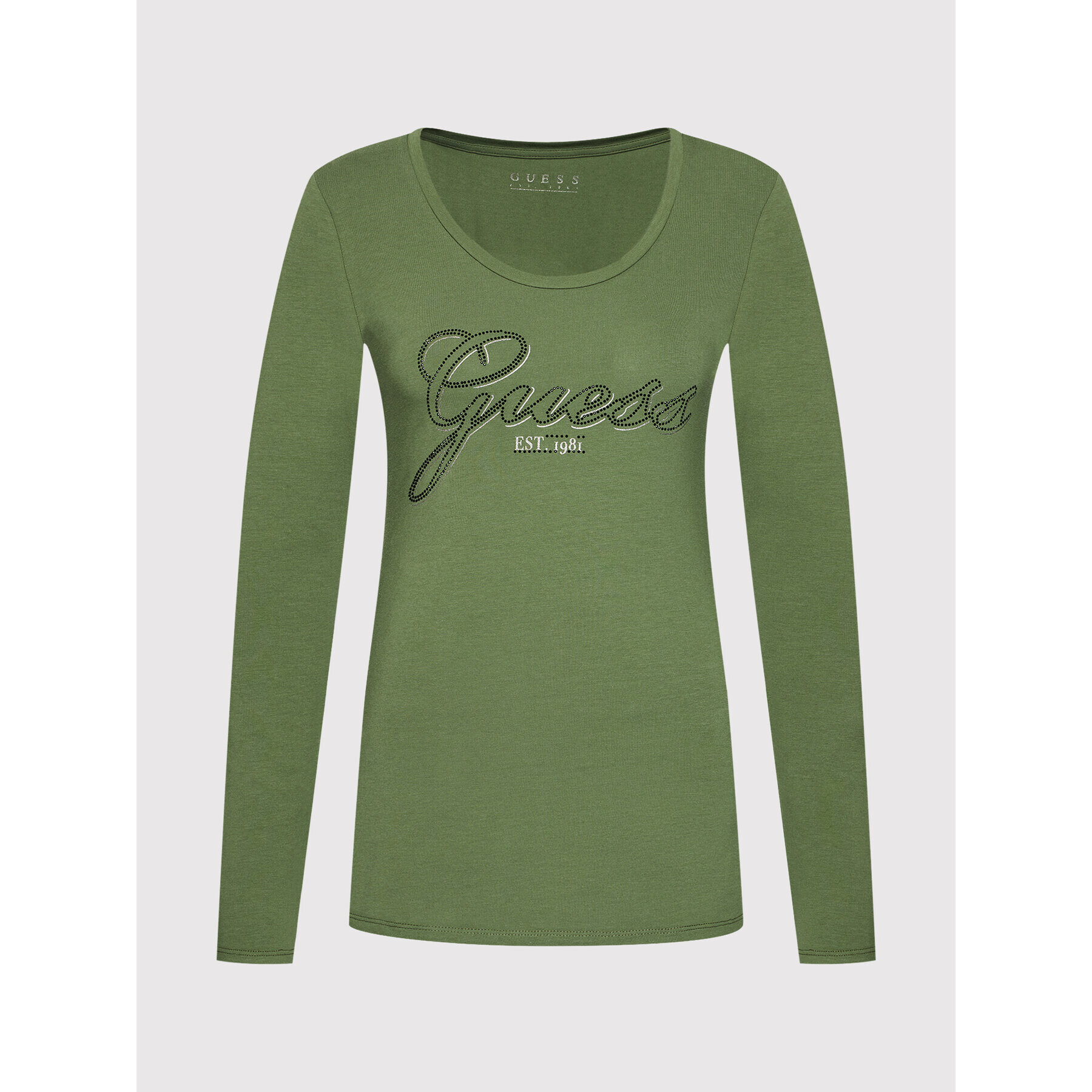 Guess Блуза Raisa W1YI90 J1311 Зелен Slim Fit - Pepit.bg
