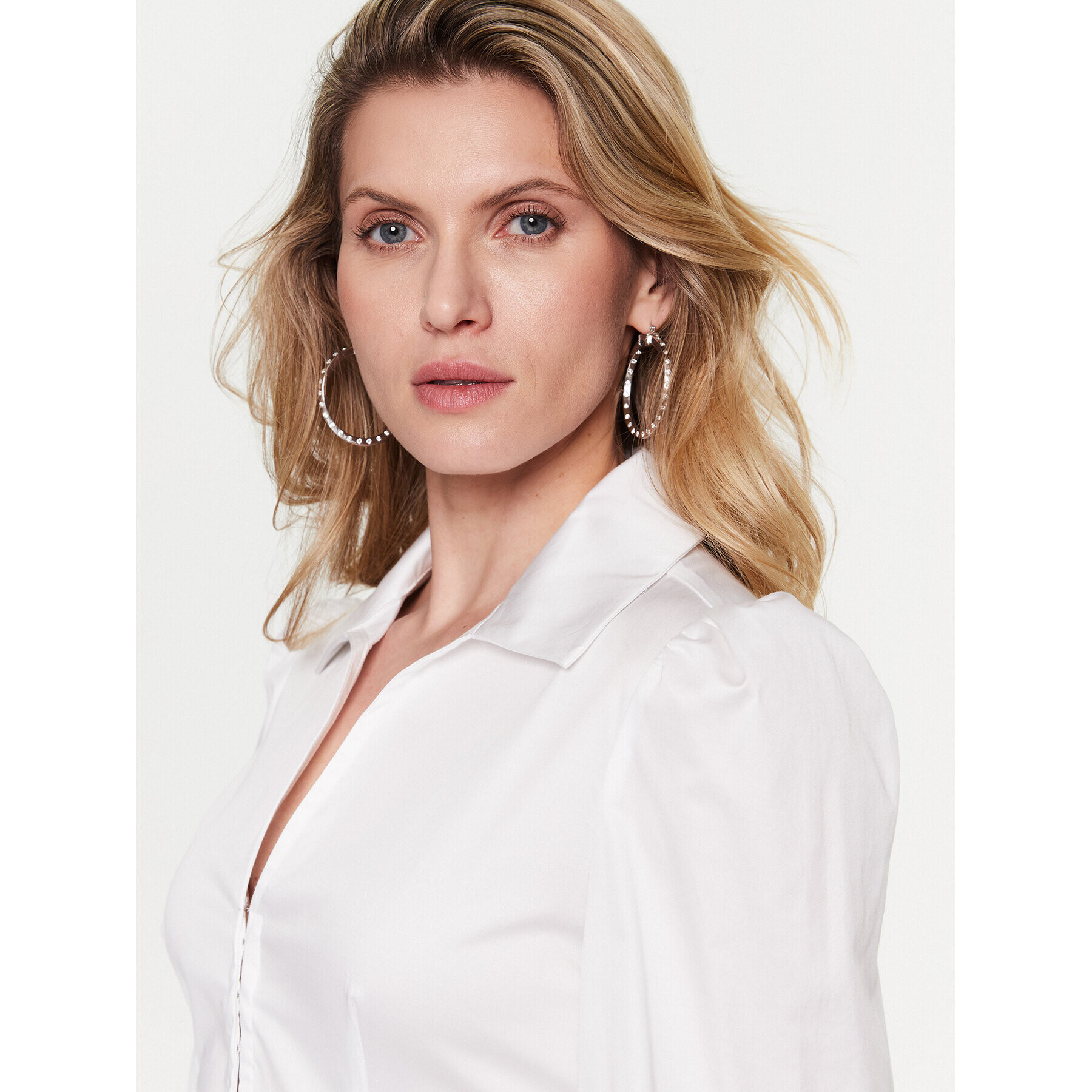Guess Блуза Rina W3RH31 WAF10 Бял Regular Fit - Pepit.bg