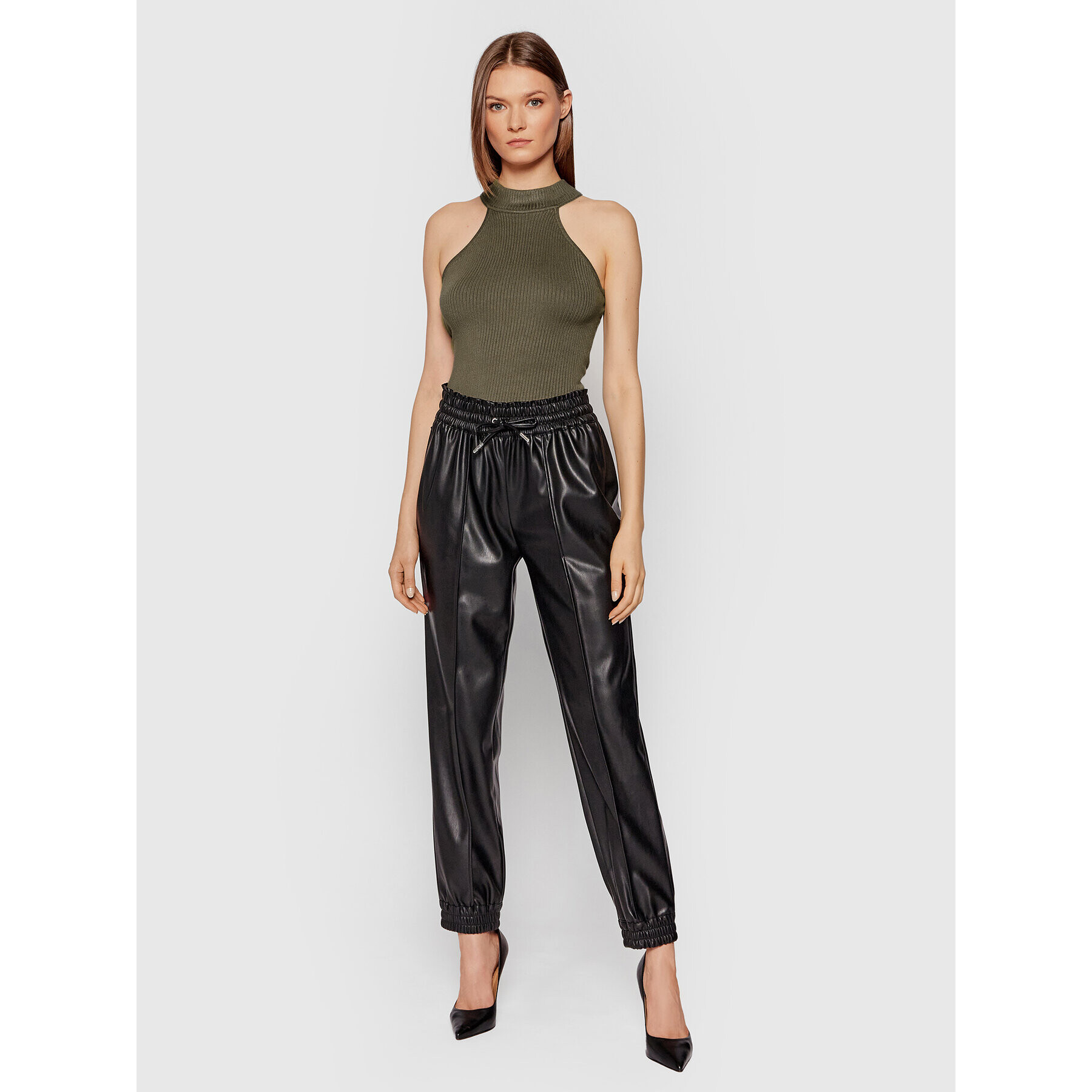 Guess Блуза Shea W0BR55 R1NN3 Зелен Slim Fit - Pepit.bg