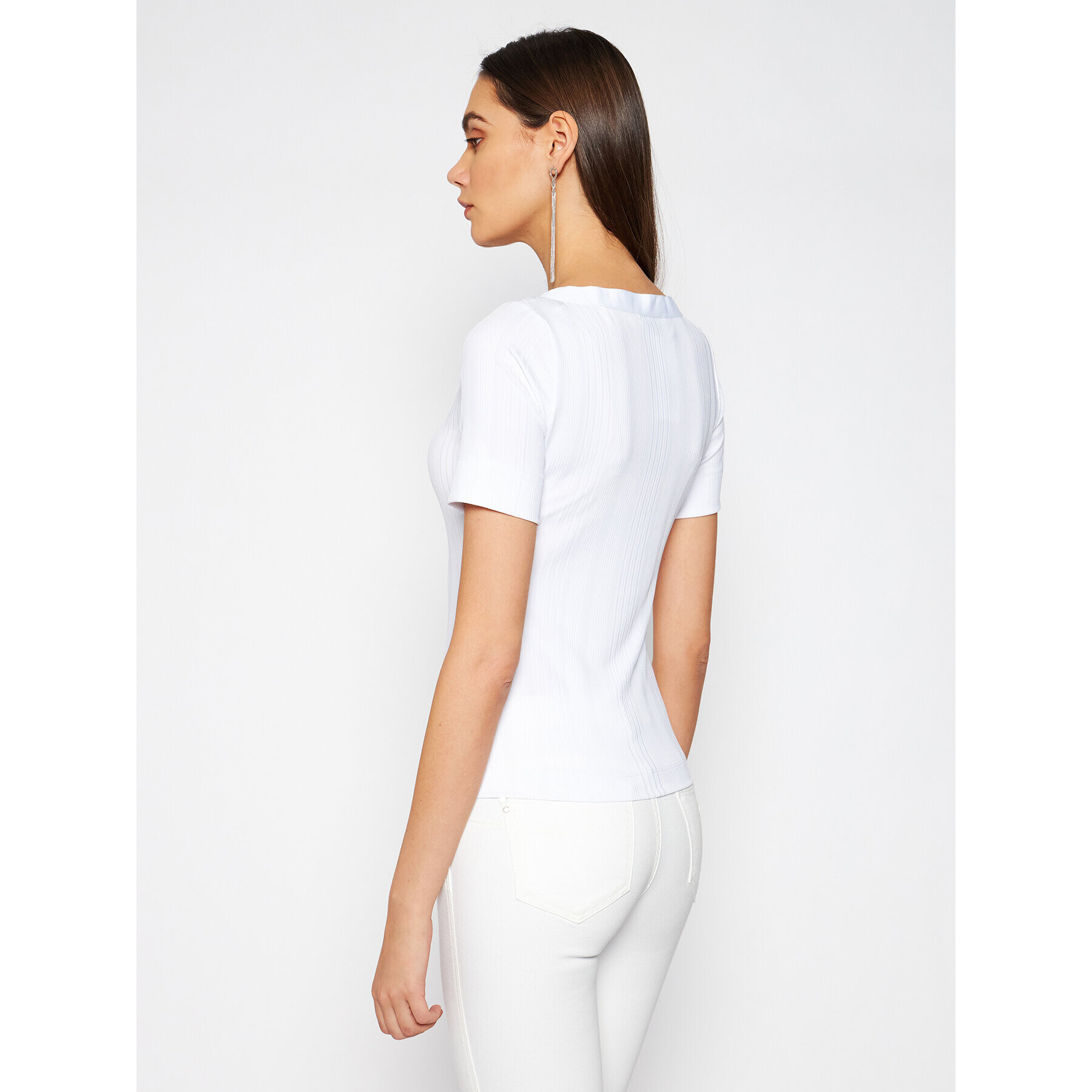 Guess Блуза Ss Leticia W1GP83 KAF42 Бял Regular Fit - Pepit.bg