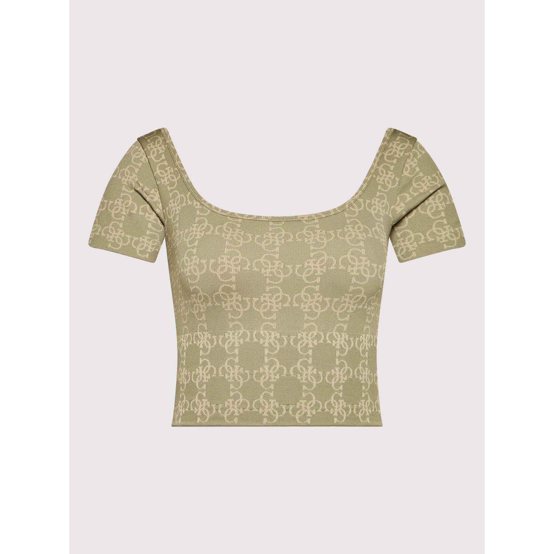 Guess Блуза V2RP04 ZZ04N Бежов Slim Fit - Pepit.bg