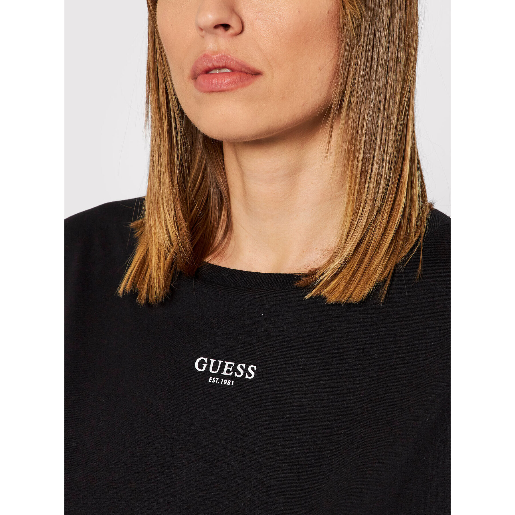 Guess Блуза W1BI11 JA911 Черен Relaxed Fit - Pepit.bg