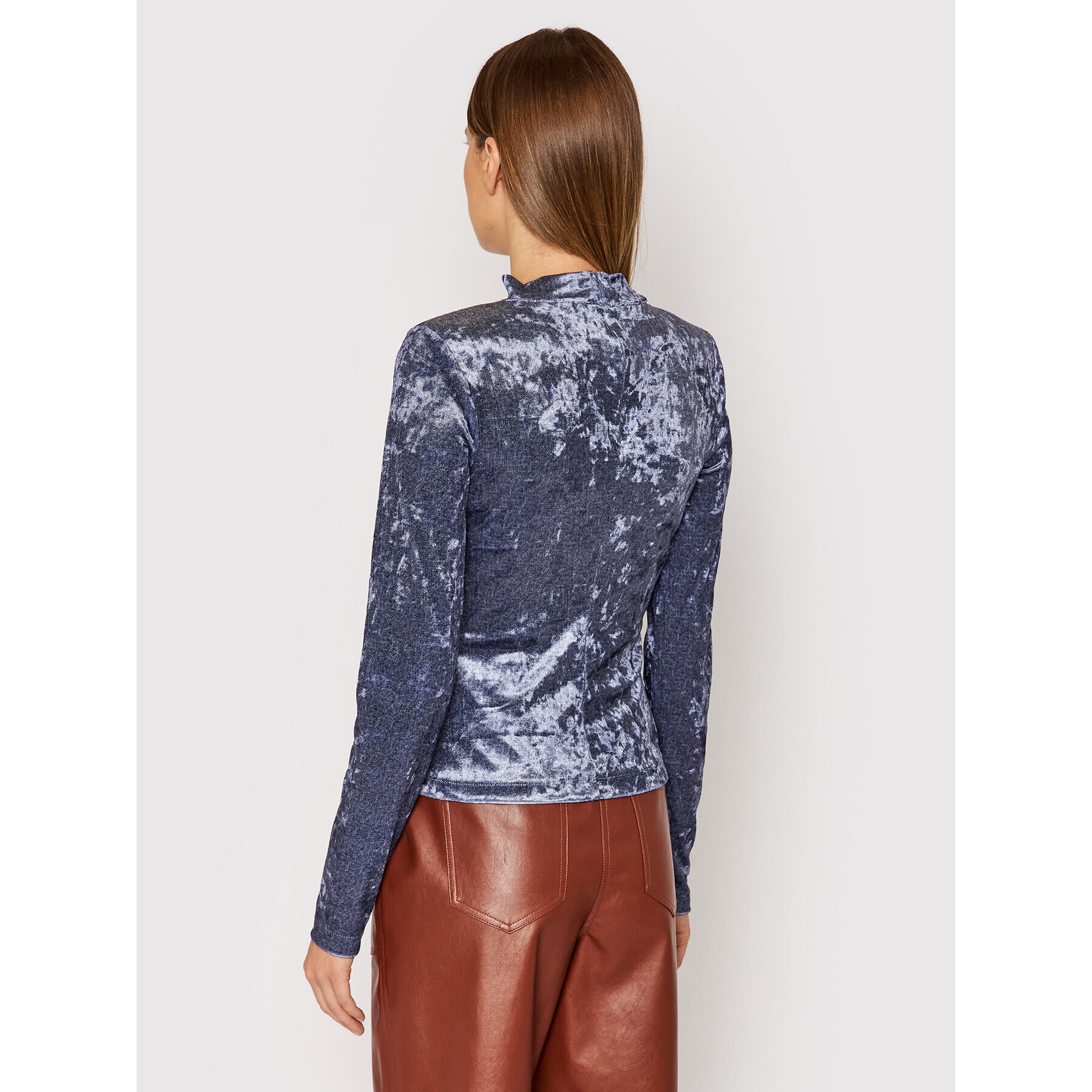Guess Блуза W1BP12 KATS0 Син Slim Fit - Pepit.bg