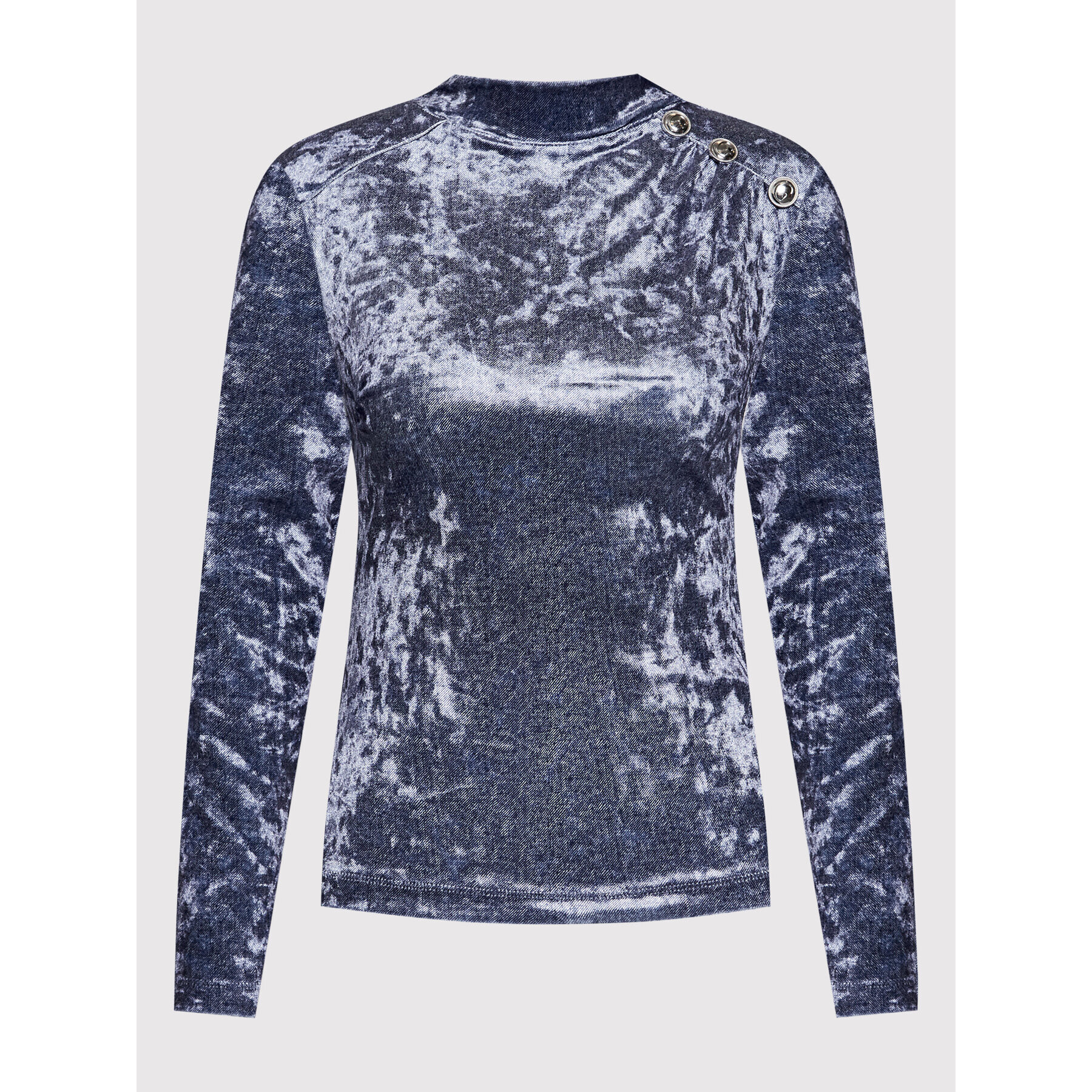 Guess Блуза W1BP12 KATS0 Син Slim Fit - Pepit.bg