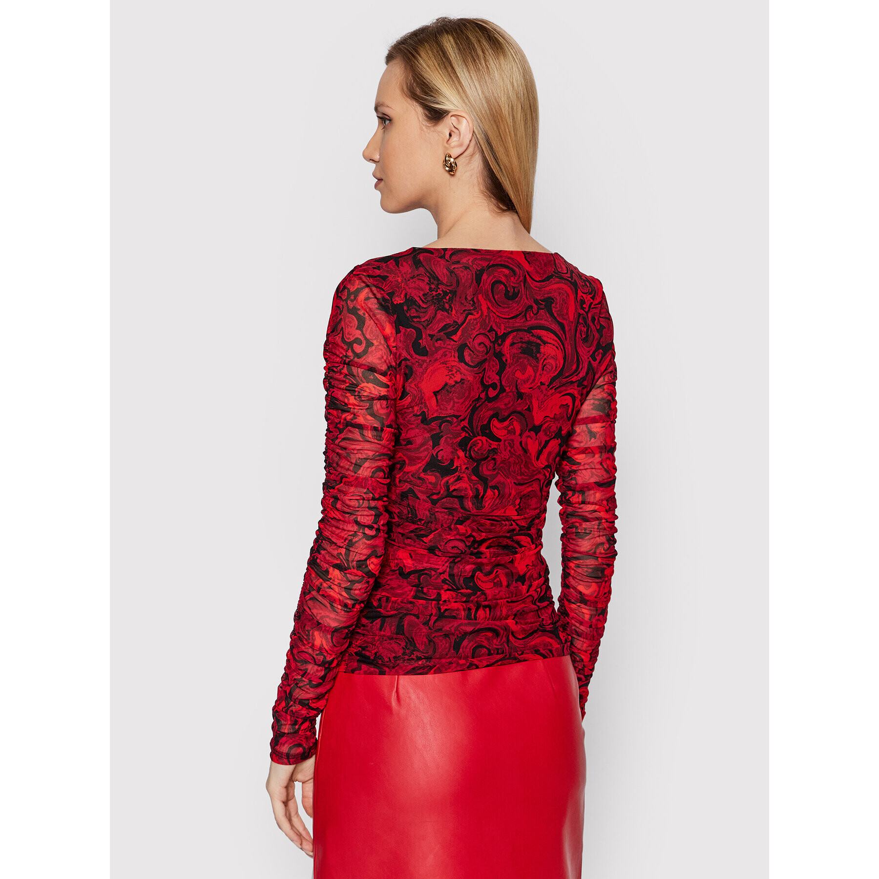Guess Блуза W1BP21 K2X53 Червен Slim Fit - Pepit.bg