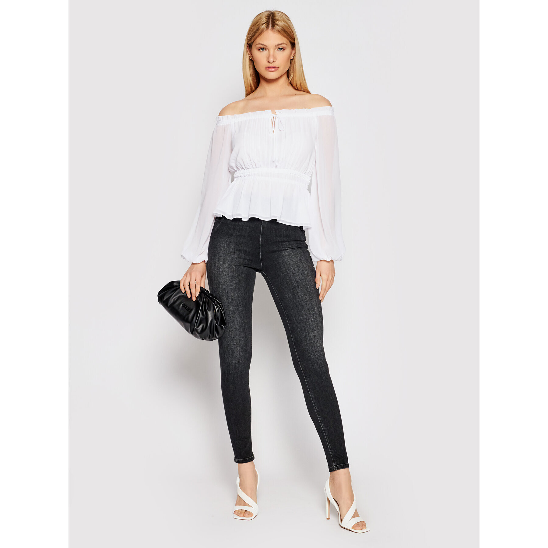 Guess Блуза W1GH59 RDX70 Бял Regular Fit - Pepit.bg