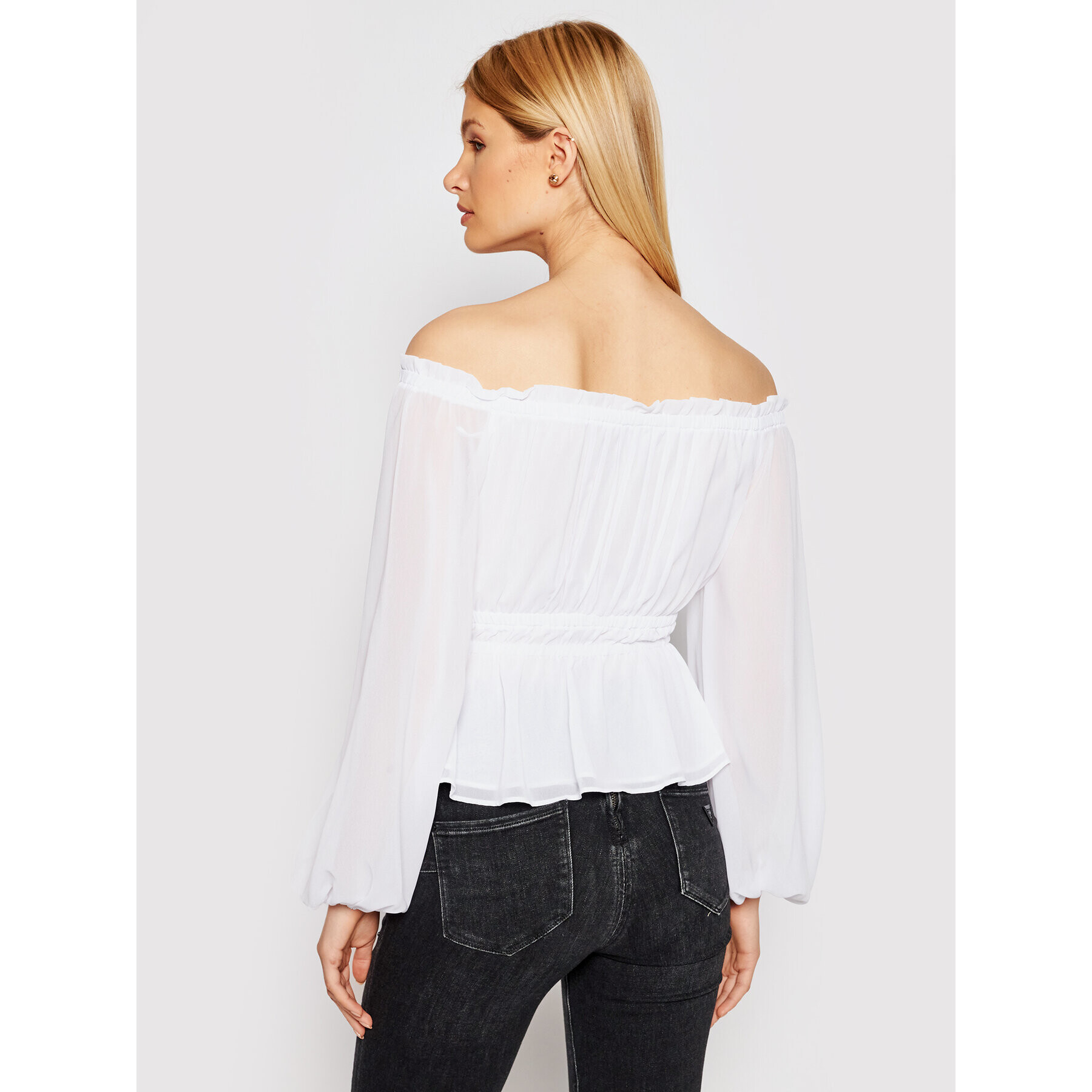 Guess Блуза W1GH59 RDX70 Бял Regular Fit - Pepit.bg