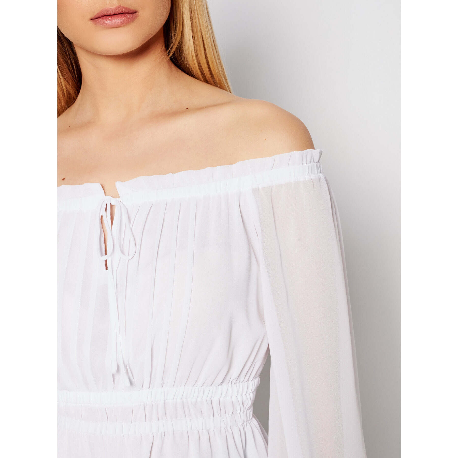 Guess Блуза W1GH59 RDX70 Бял Regular Fit - Pepit.bg