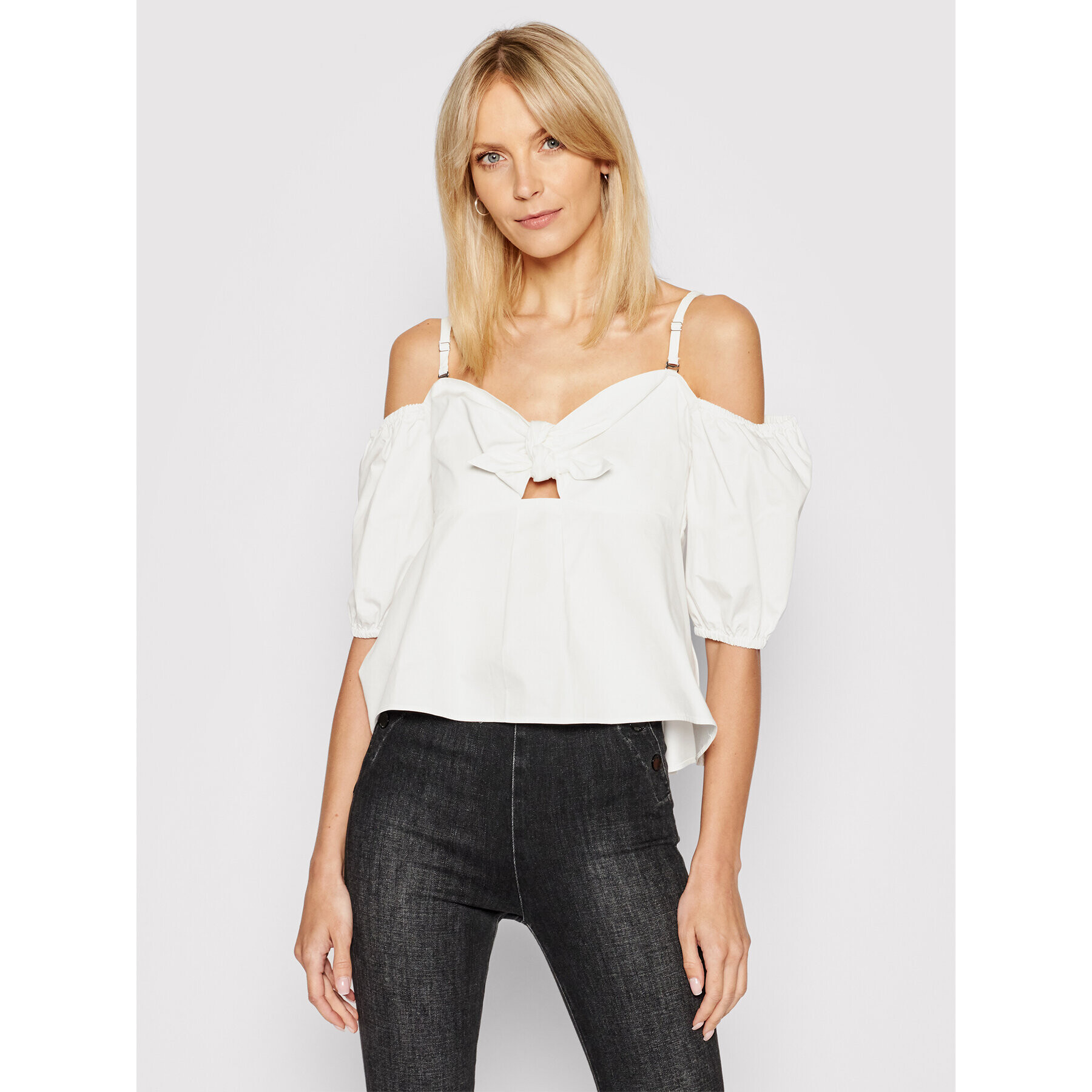 Guess Блуза W1GH97 WDXM0 Бял Regular Fit - Pepit.bg