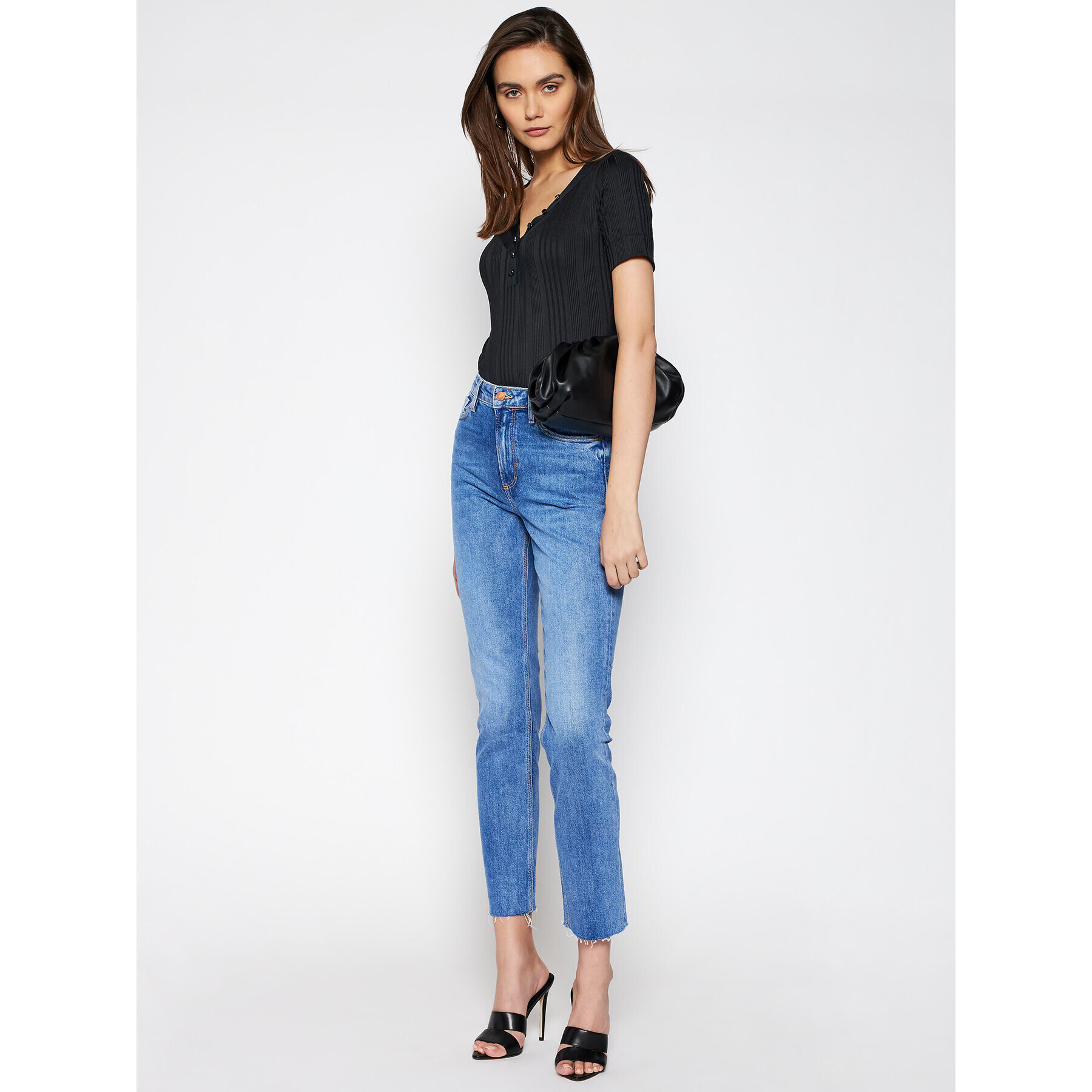 Guess Блуза W1GP83 KAF42 Черен Slim Fit - Pepit.bg