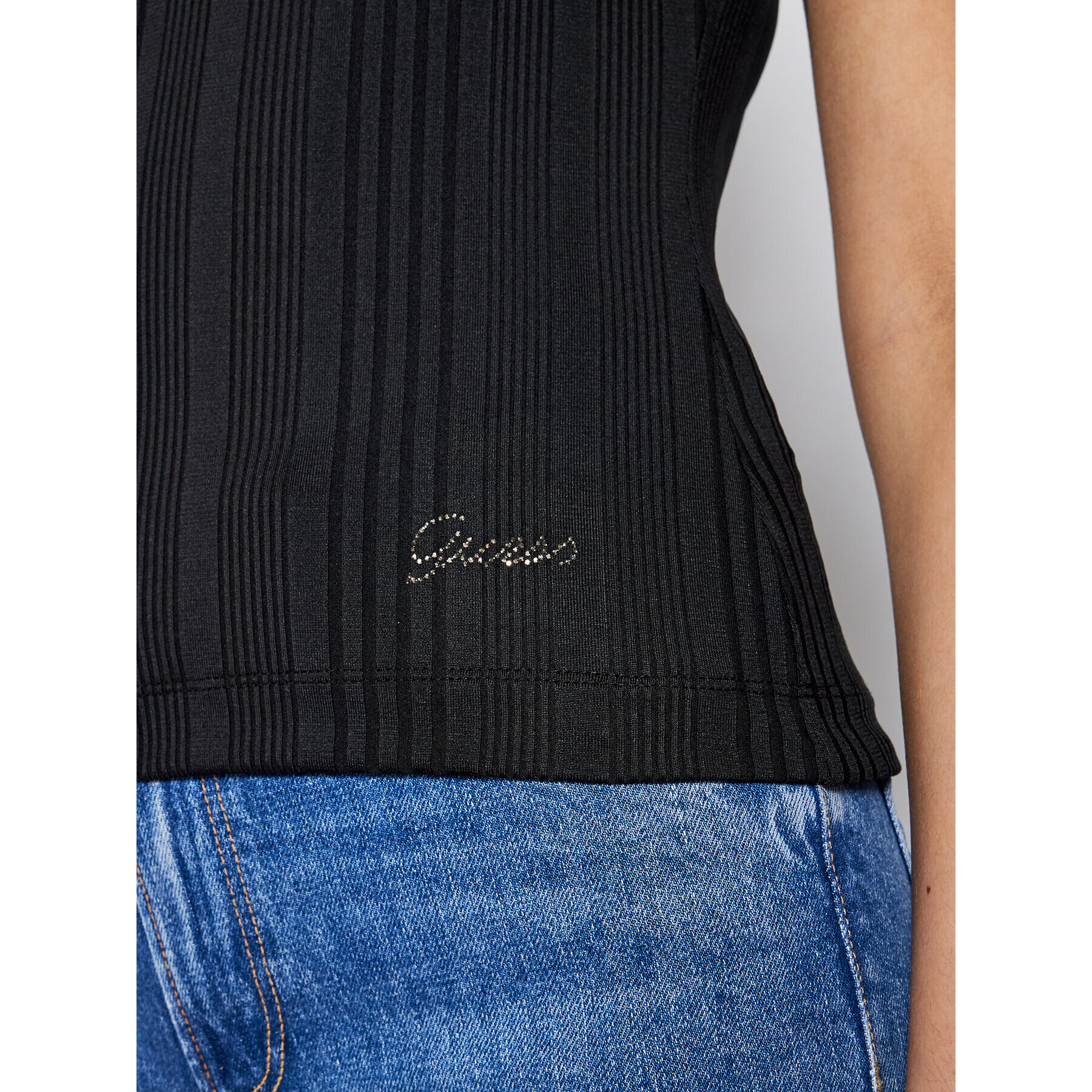 Guess Блуза W1GP83 KAF42 Черен Slim Fit - Pepit.bg