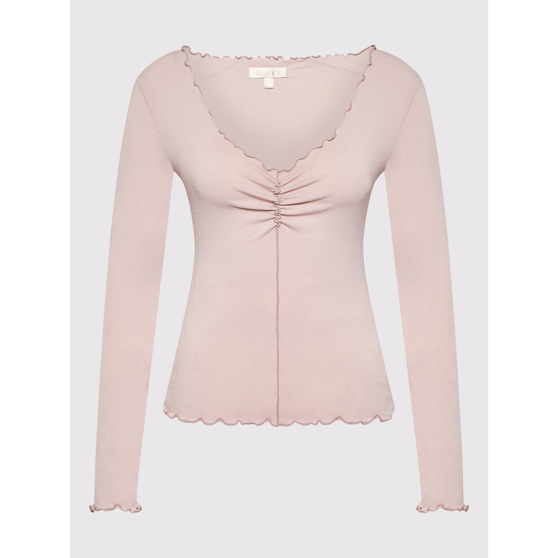 Guess Блуза W2BP65 KBEL2 Виолетов Slim Fit - Pepit.bg