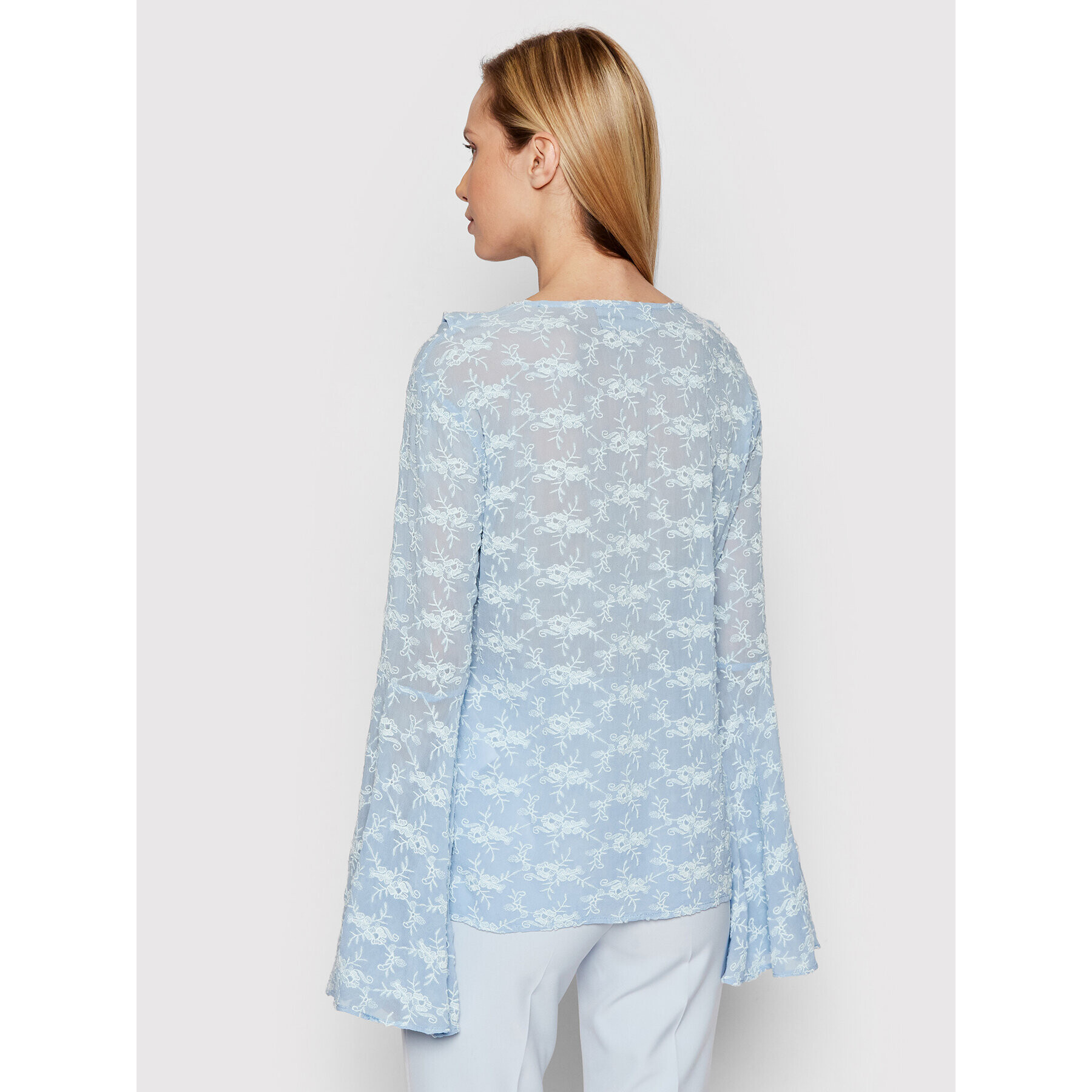Guess Блуза Silvana W2GH71 WEKK0 Син Relaxed Fit - Pepit.bg