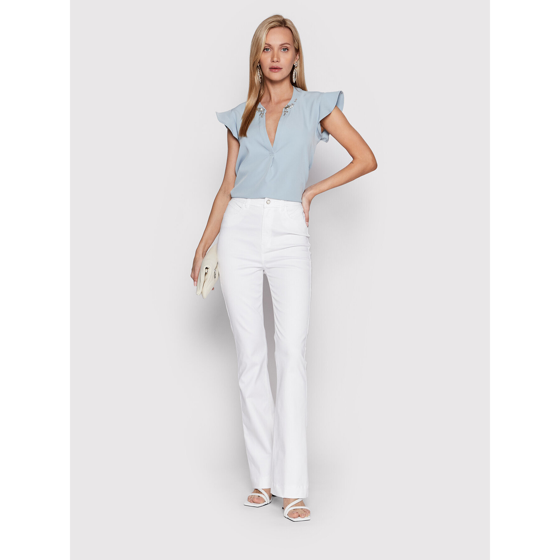 Guess Блуза Mattea W2GH82 WB4H2 Син Regular Fit - Pepit.bg