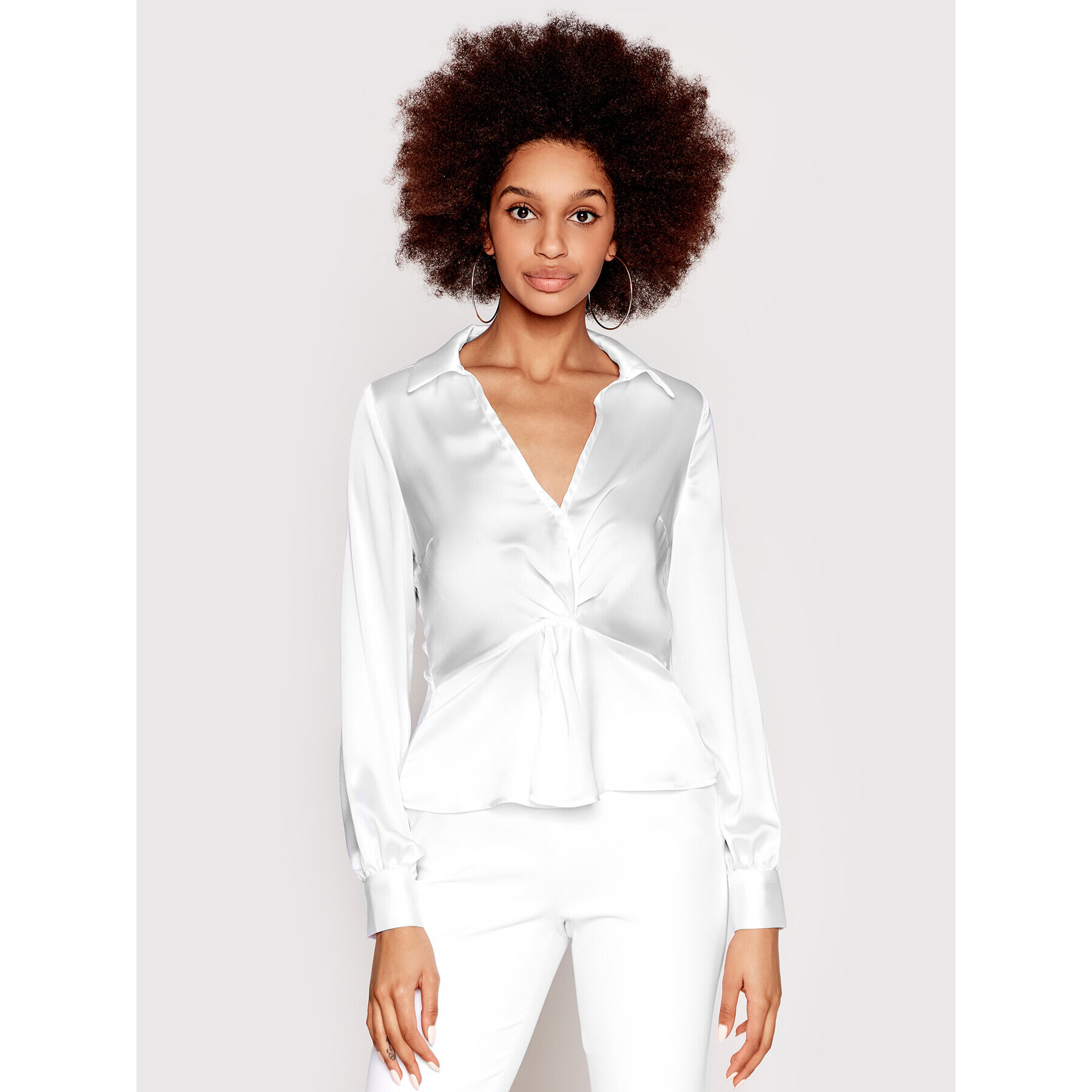 Guess Блуза W2GH96 WD8G2 Бял Regular Fit - Pepit.bg