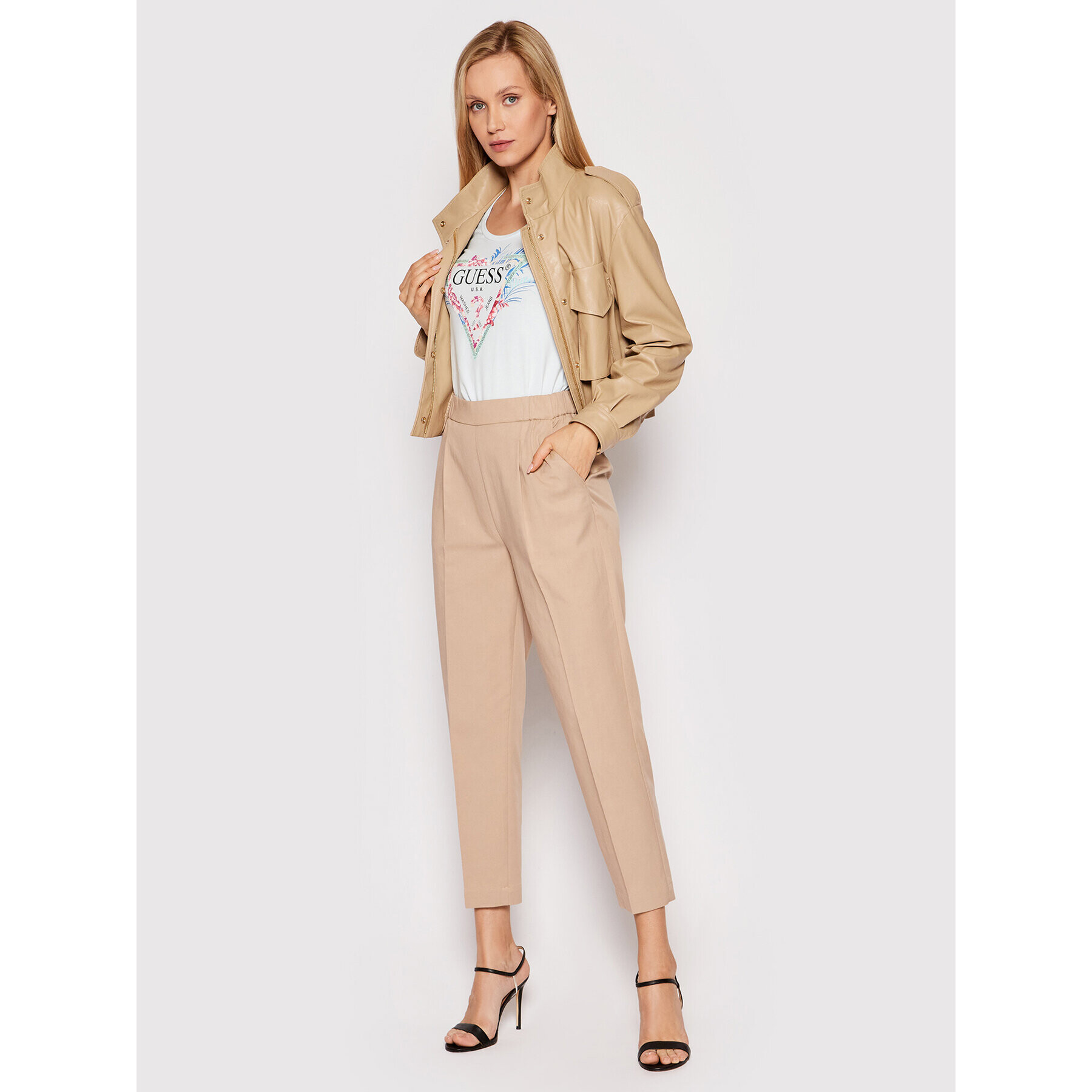 Guess Блуза W2GI07 J1311 Син Slim Fit - Pepit.bg