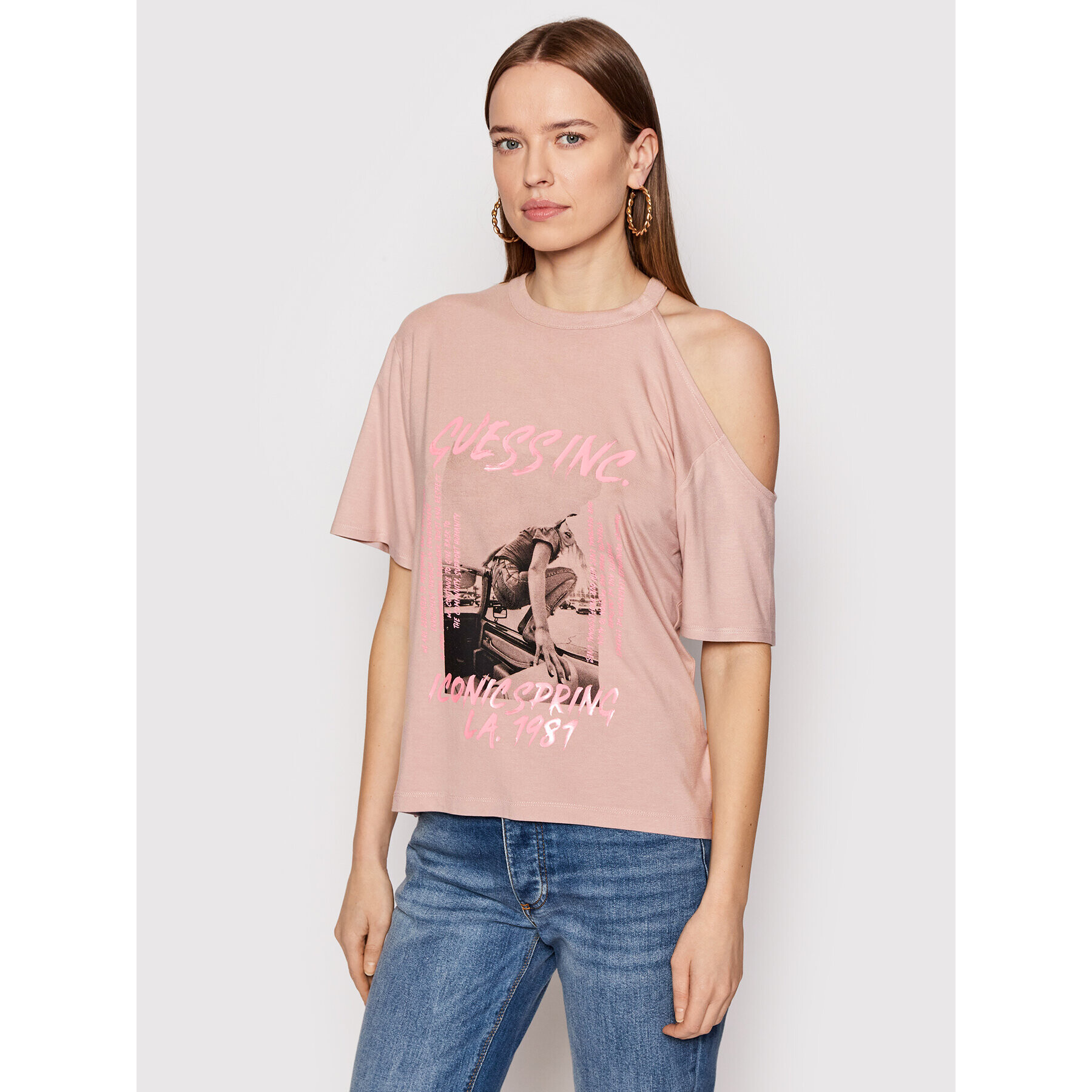 Guess Блуза W2RI15 K68D2 Розов Regular Fit - Pepit.bg