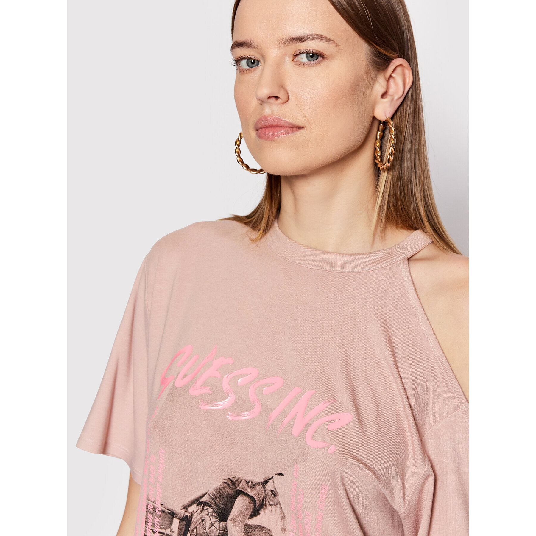 Guess Блуза W2RI15 K68D2 Розов Regular Fit - Pepit.bg