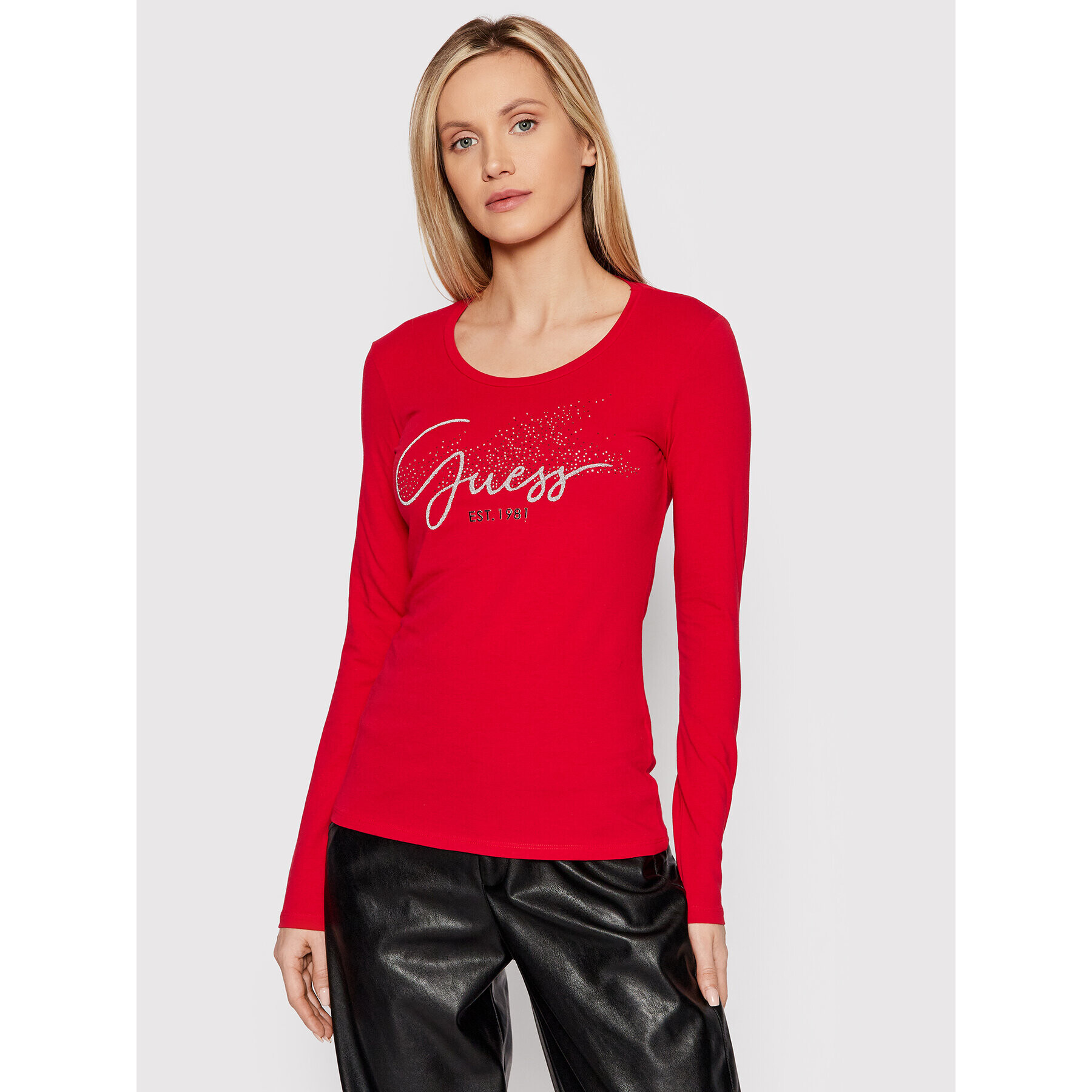 Guess Блуза W2RI32 J1300 Червен Regular Fit - Pepit.bg