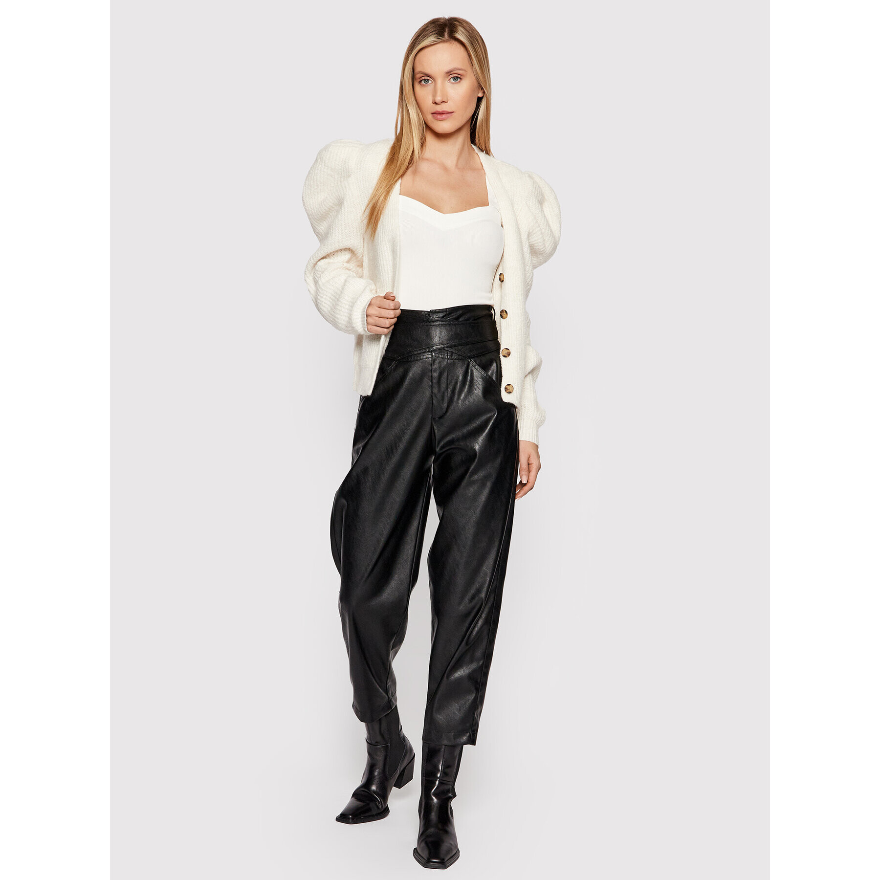 Guess Блуза W2RP12 KAZH2 Бял Slim Fit - Pepit.bg