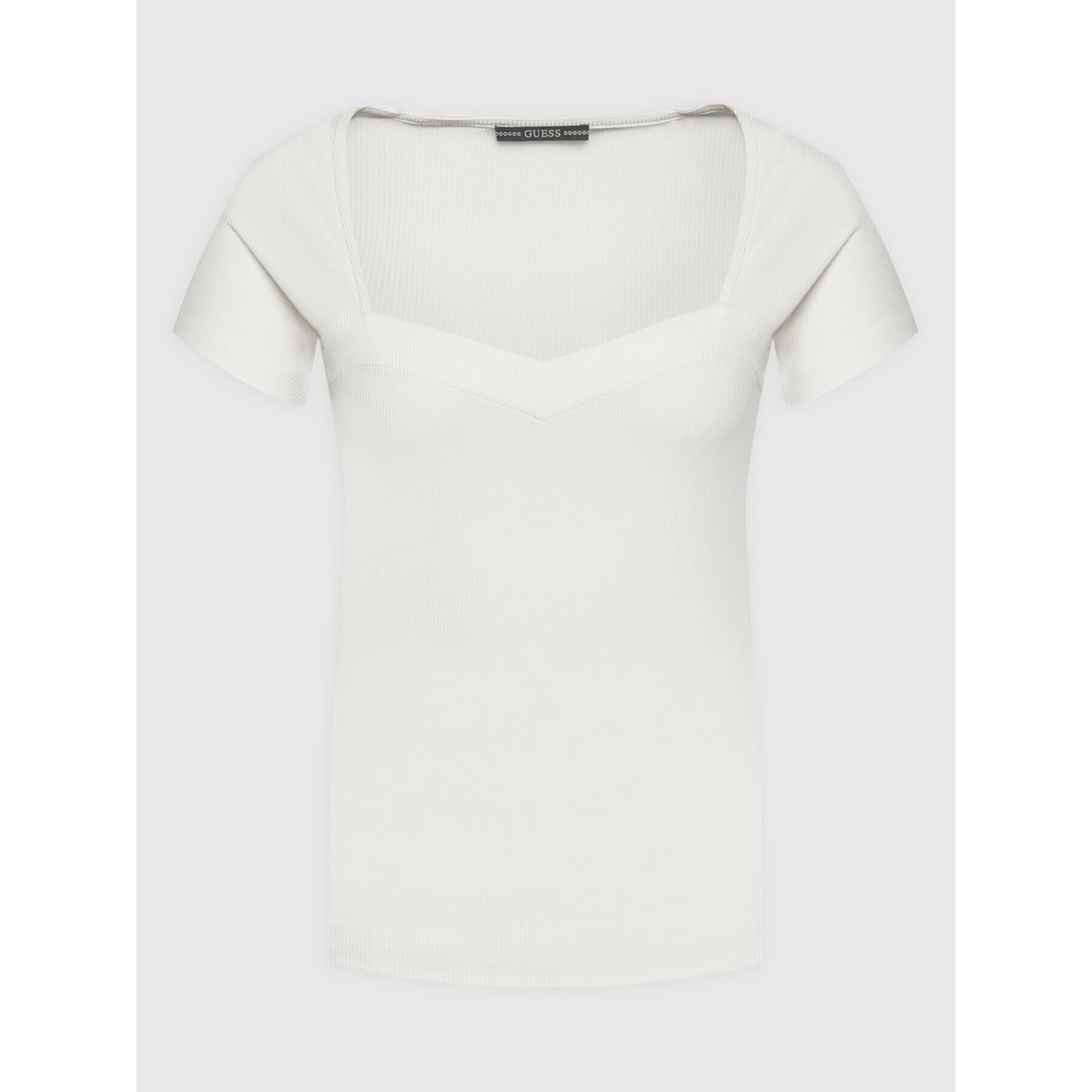 Guess Блуза W2RP12 KAZH2 Бял Slim Fit - Pepit.bg