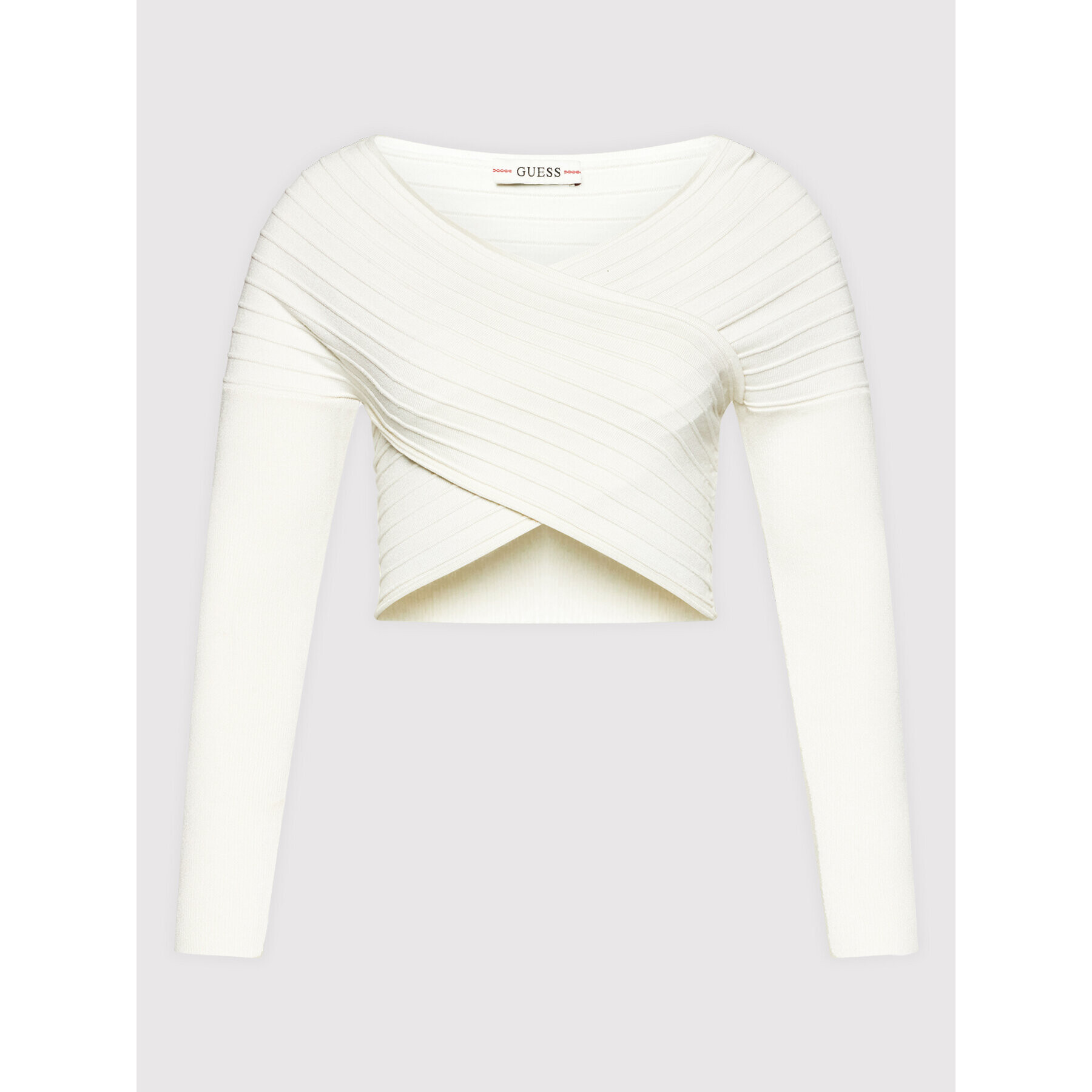 Guess Блуза W2RR12 Z2YM0 Бежов Slim Fit - Pepit.bg