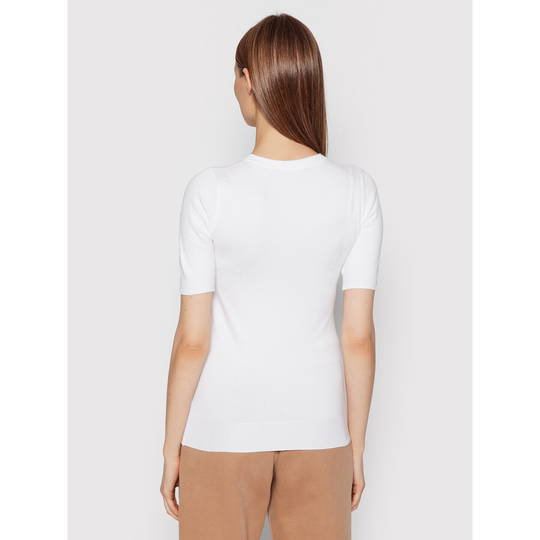 Guess Блуза W2RR28 Z2NQ0 Бял Slim Fit - Pepit.bg