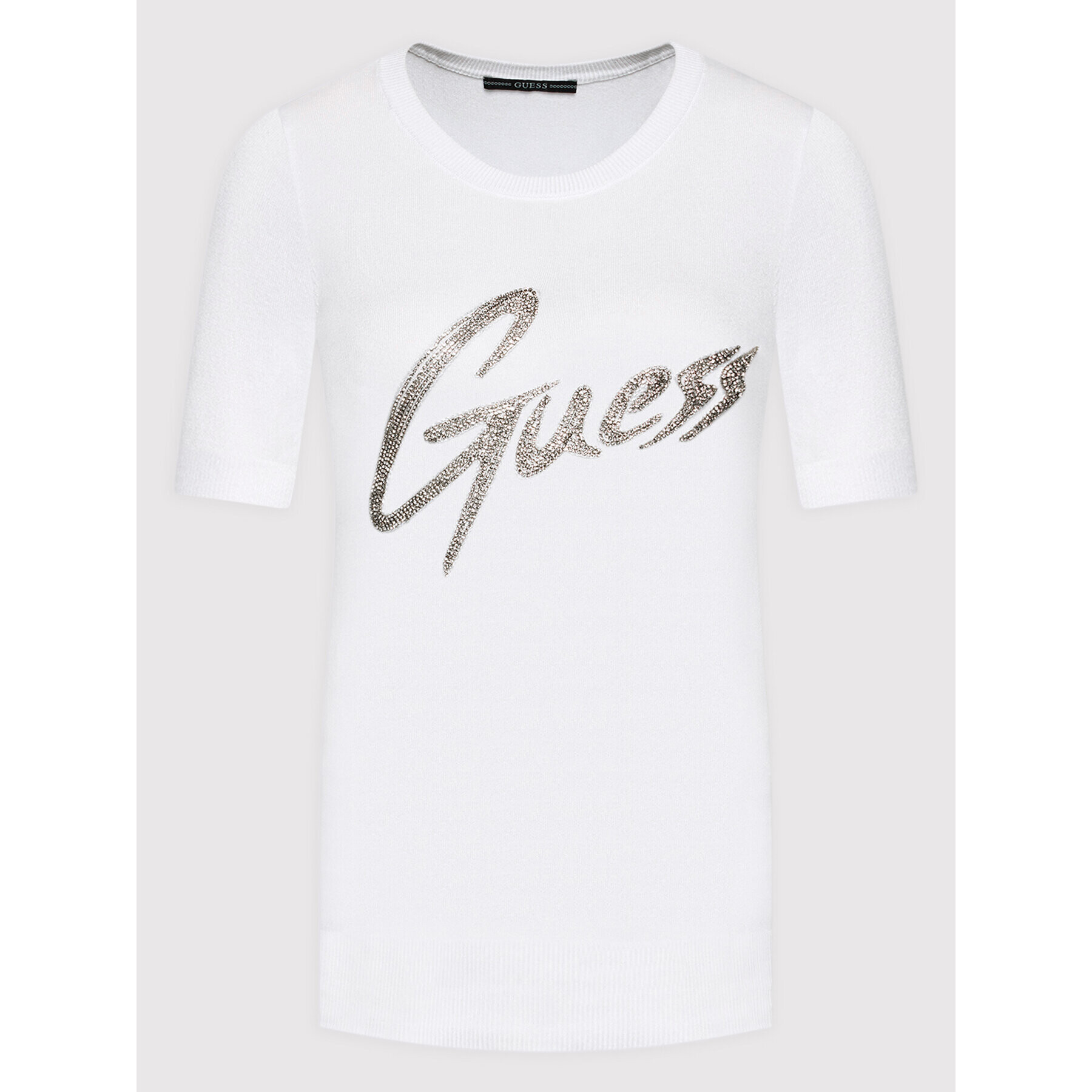 Guess Блуза W2RR28 Z2NQ0 Бял Slim Fit - Pepit.bg