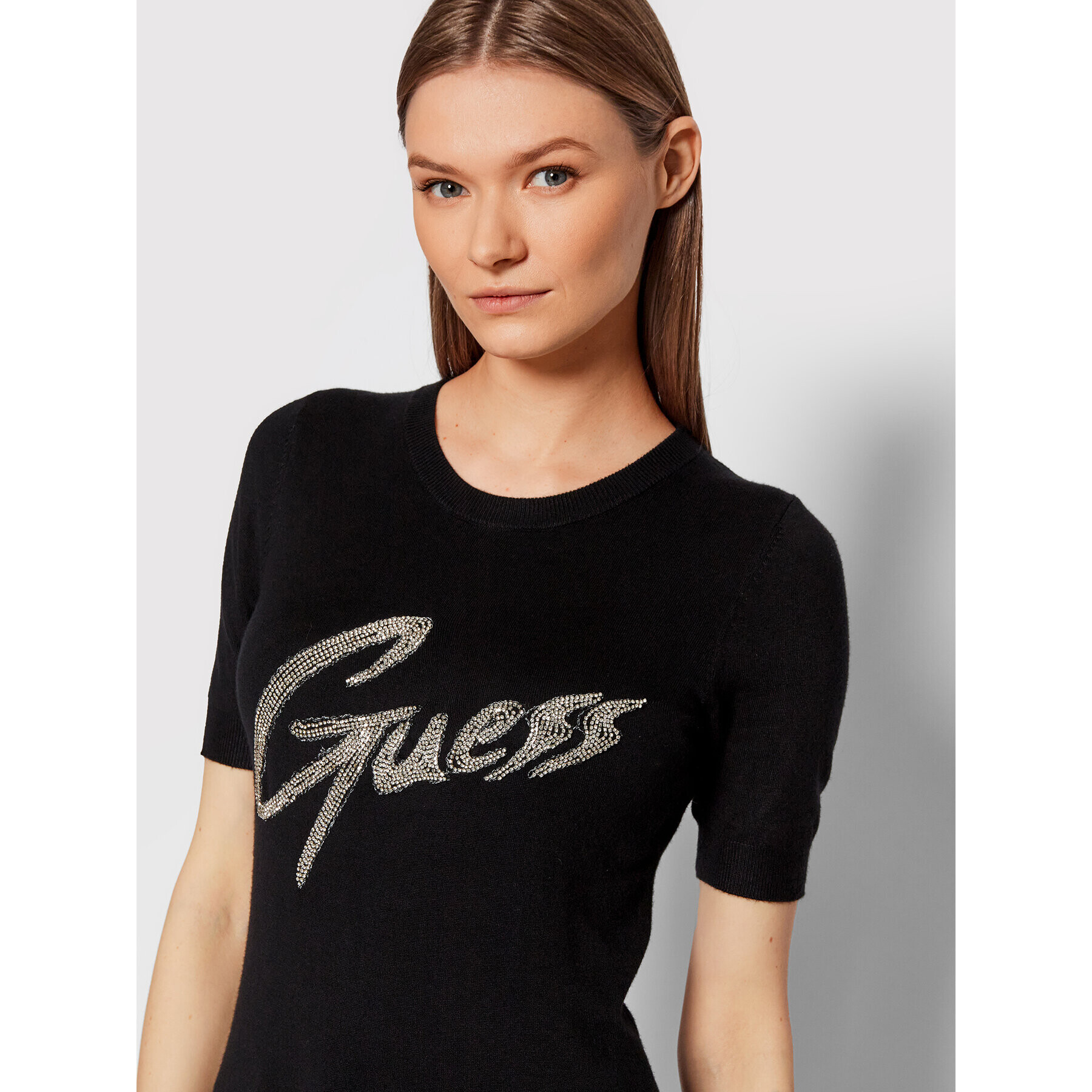Guess Блуза W2RR28 Z2NQ0 Черен Slim Fit - Pepit.bg