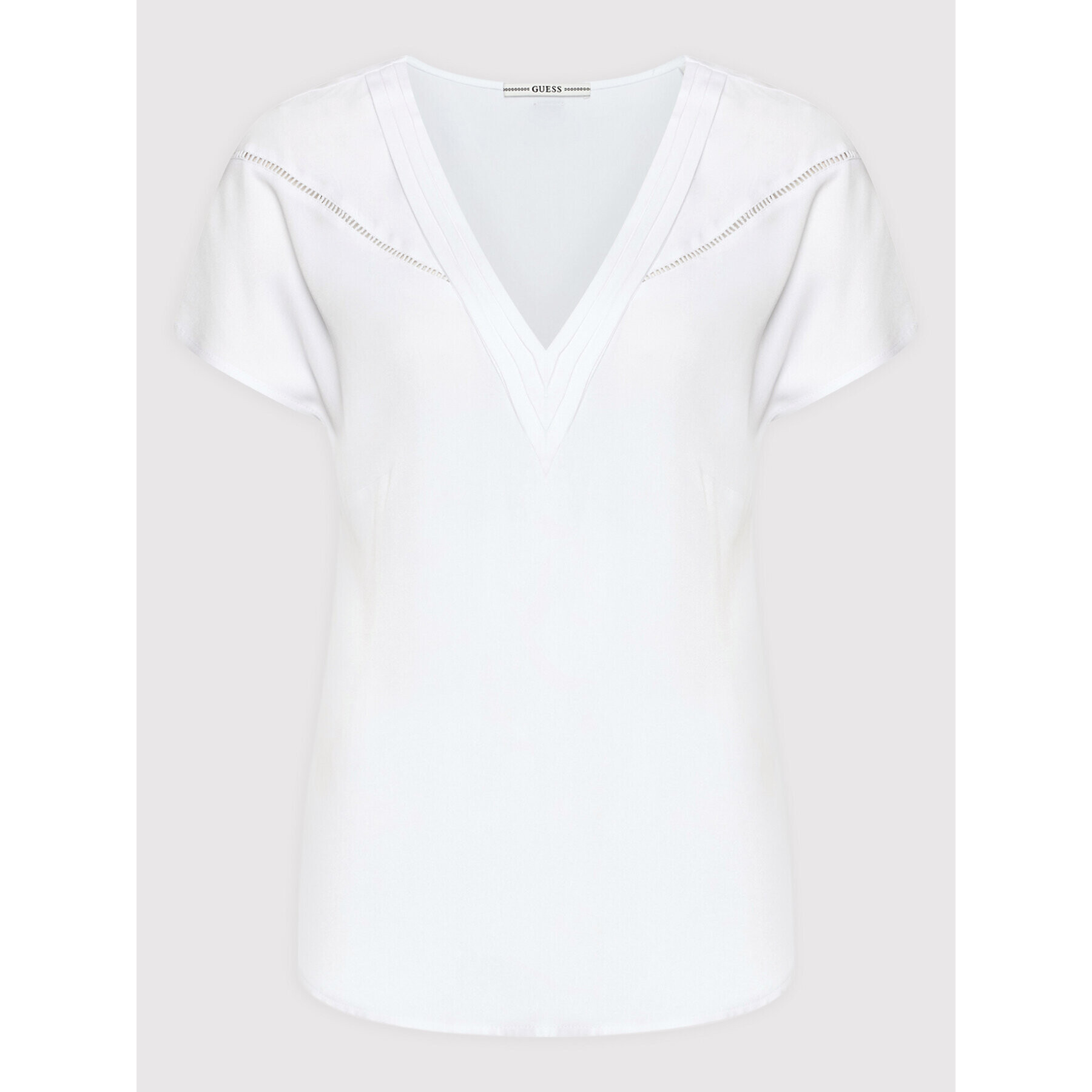 Guess Блуза W2YH44 WEAE2 Бял Regular Fit - Pepit.bg