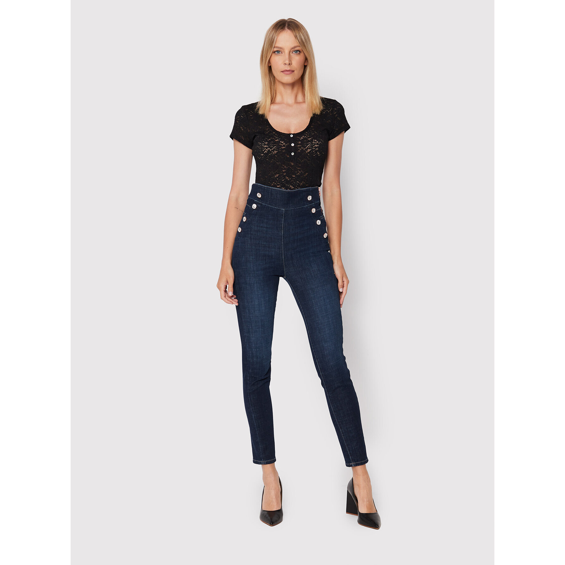 Guess Блуза W2YP21 KB7O0 Черен Regular Fit - Pepit.bg