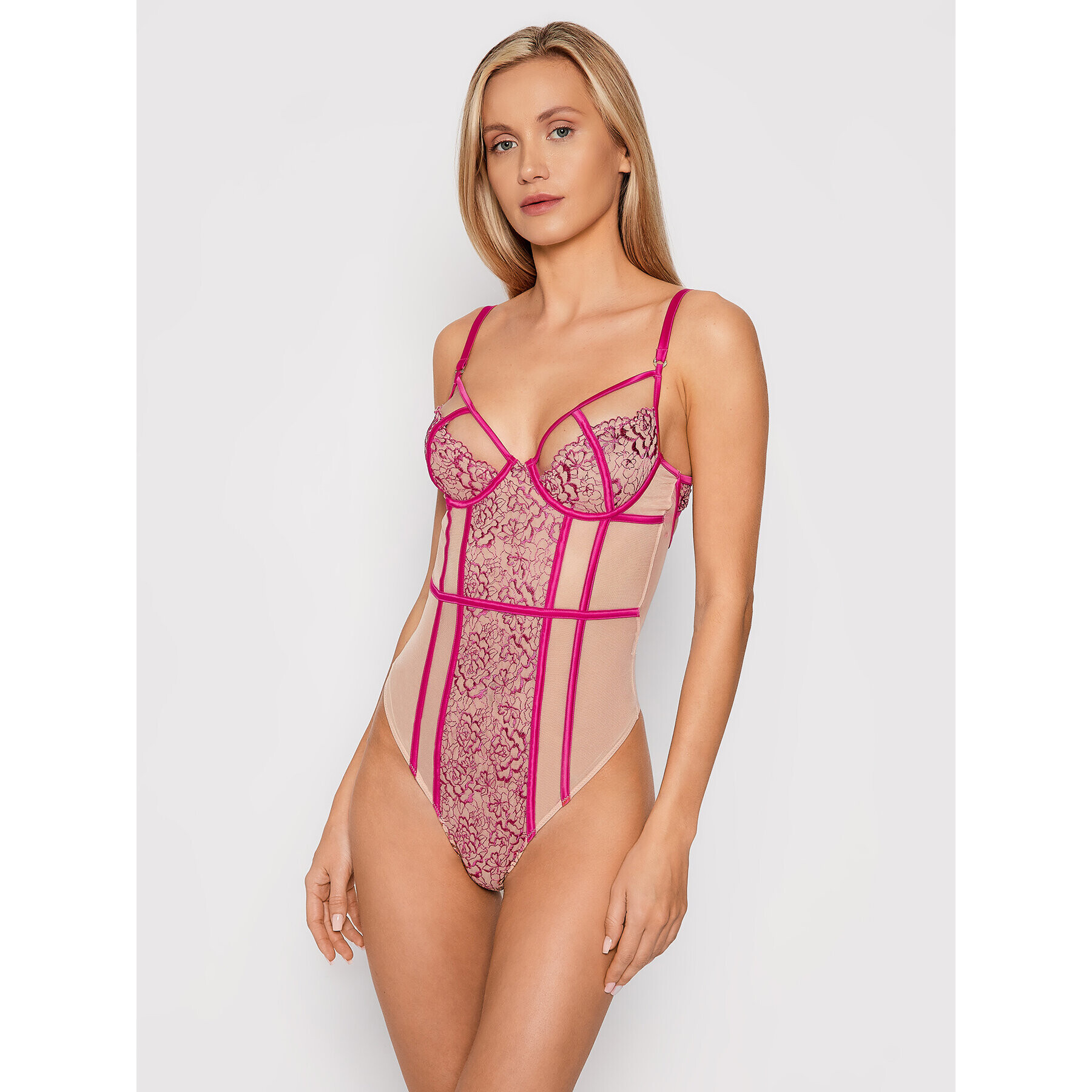 Guess Боди Aleesha O1BM02 PZ01U Розов - Pepit.bg