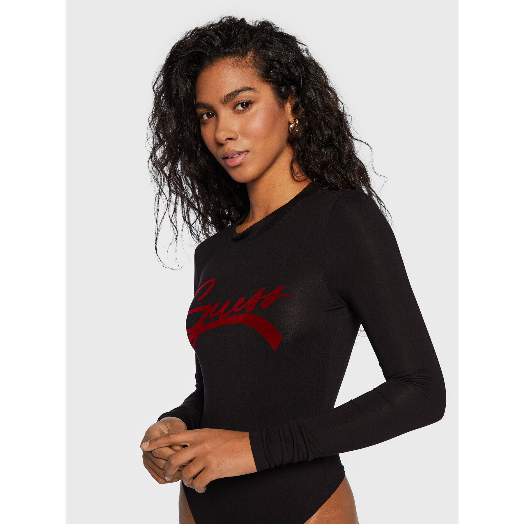 Guess Боди Alexandra W2BP15 K68D2 Черен Slim Fit - Pepit.bg