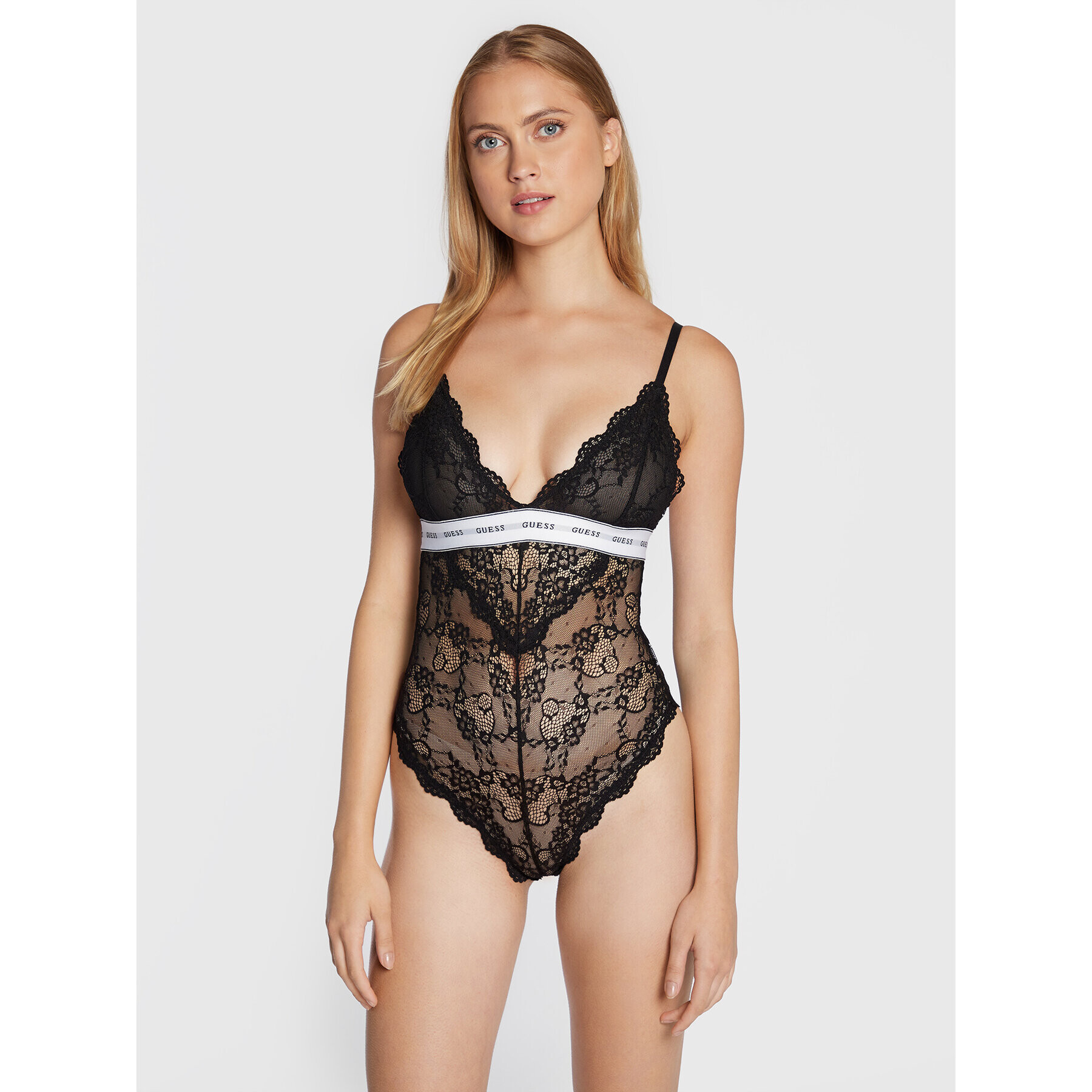 Guess Боди Belle O2BM00 KBBT0 Черен Slim Fit - Pepit.bg