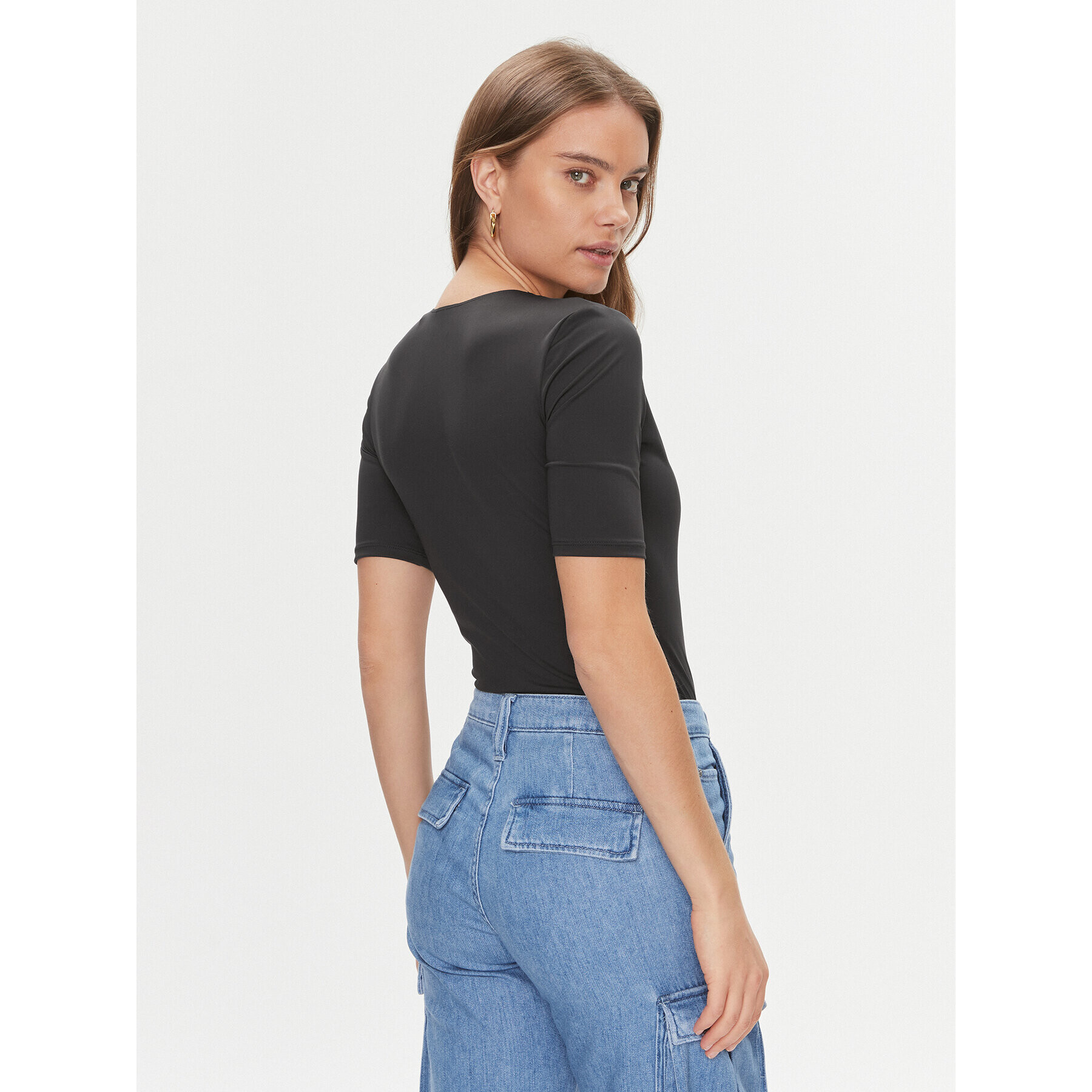 Guess Боди Chia V3BP23 KC450 Черен Slim Fit - Pepit.bg