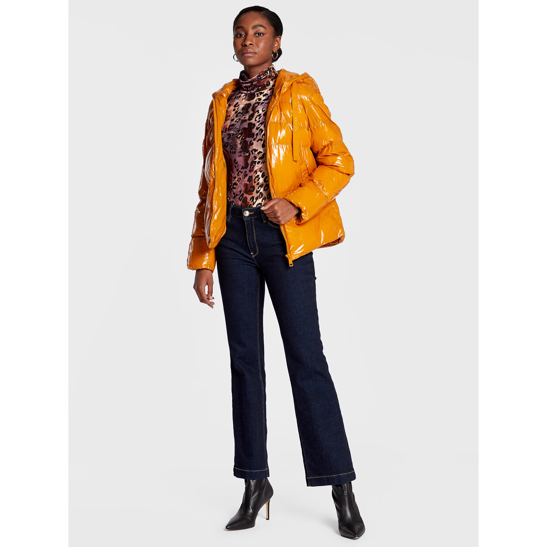 Guess Боди Coco W2BP23 KBDS0 Виолетов Slim Fit - Pepit.bg