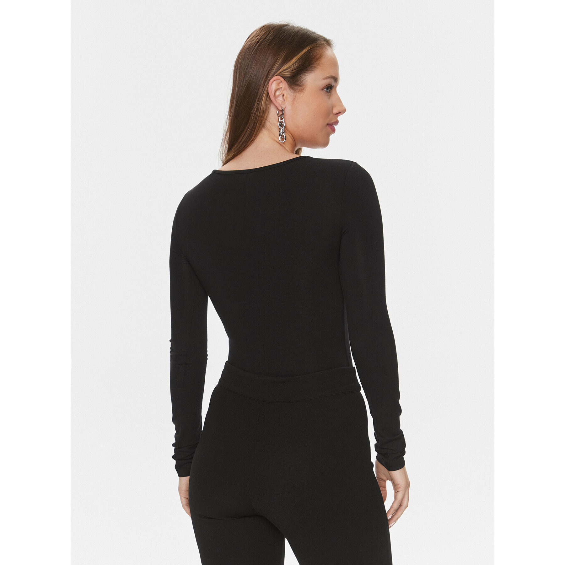 Guess Боди Corset W4RP24 K68D2 Черен Slim Fit - Pepit.bg