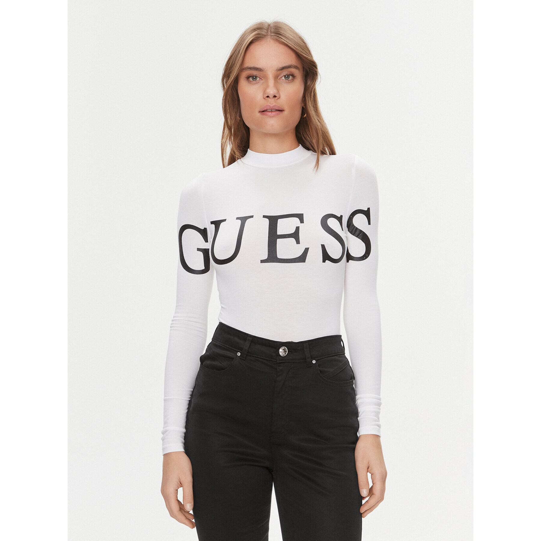 Guess Боди Giulia V4RP09 K68D2 Бял Slim Fit - Pepit.bg