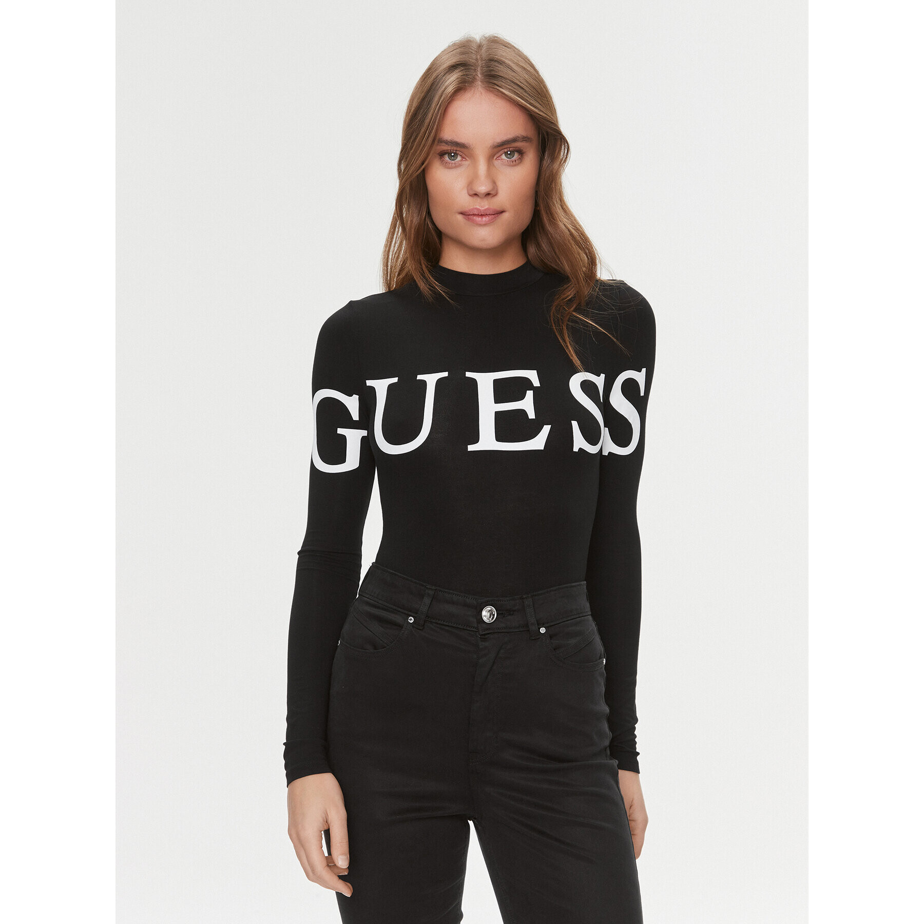 Guess Боди Giulia V4RP09 K68D2 Черен Slim Fit - Pepit.bg