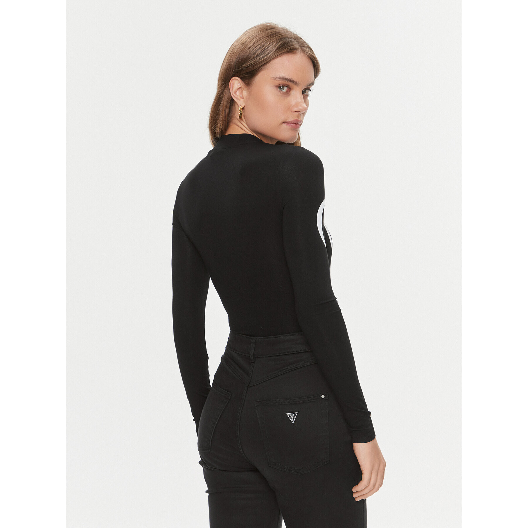 Guess Боди Giulia V4RP09 K68D2 Черен Slim Fit - Pepit.bg