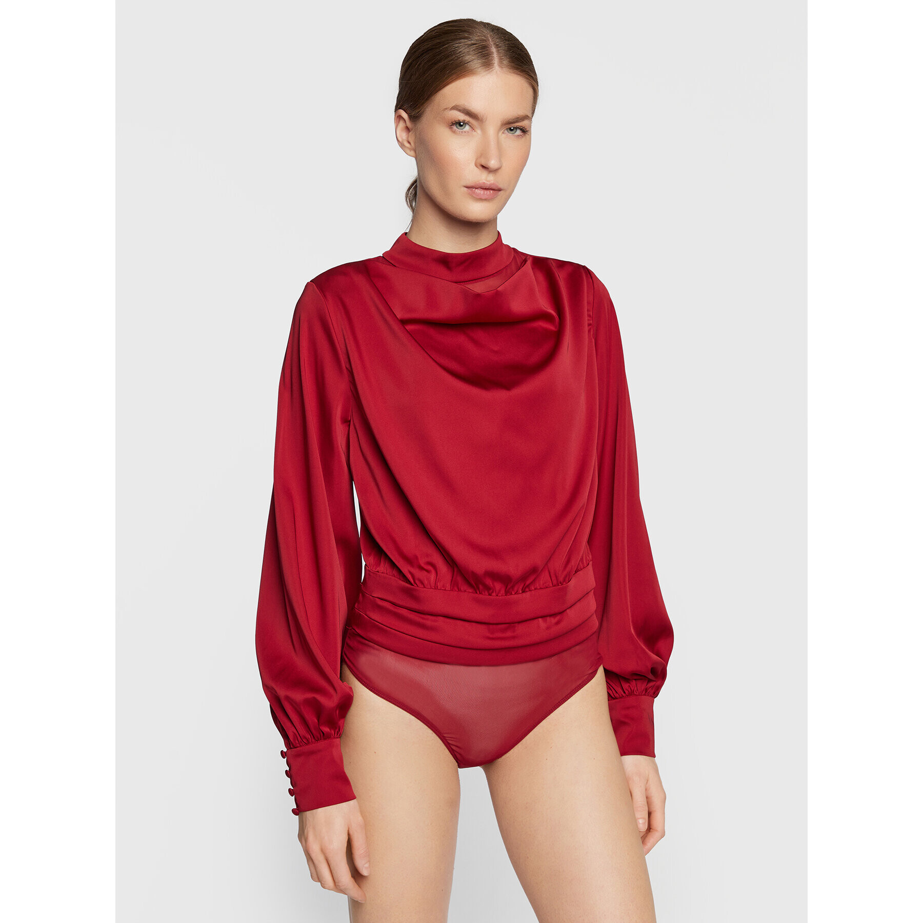 Guess Боди Katie W2BH61 WEFC2 Бордо Regular Fit - Pepit.bg