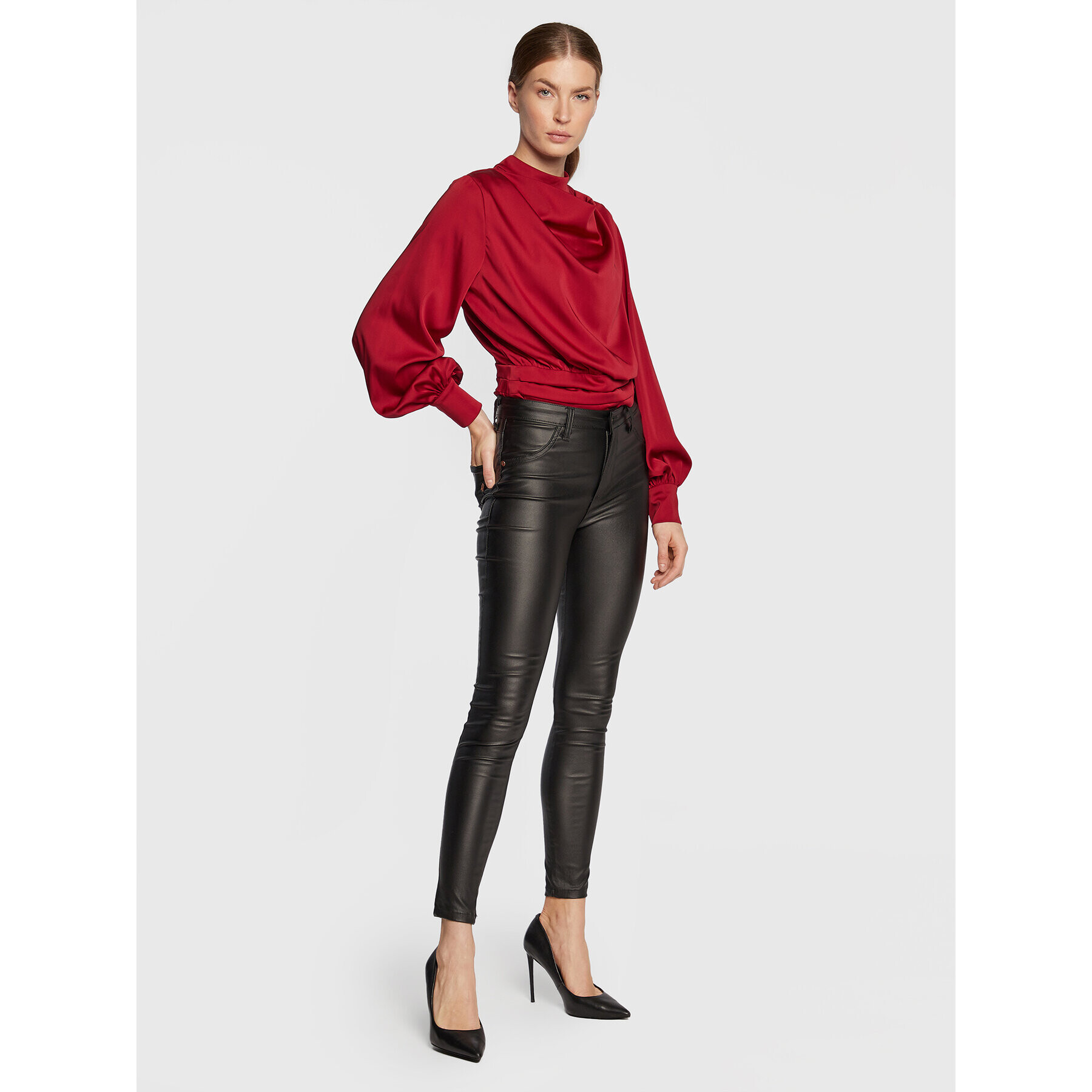Guess Боди Katie W2BH61 WEFC2 Бордо Regular Fit - Pepit.bg