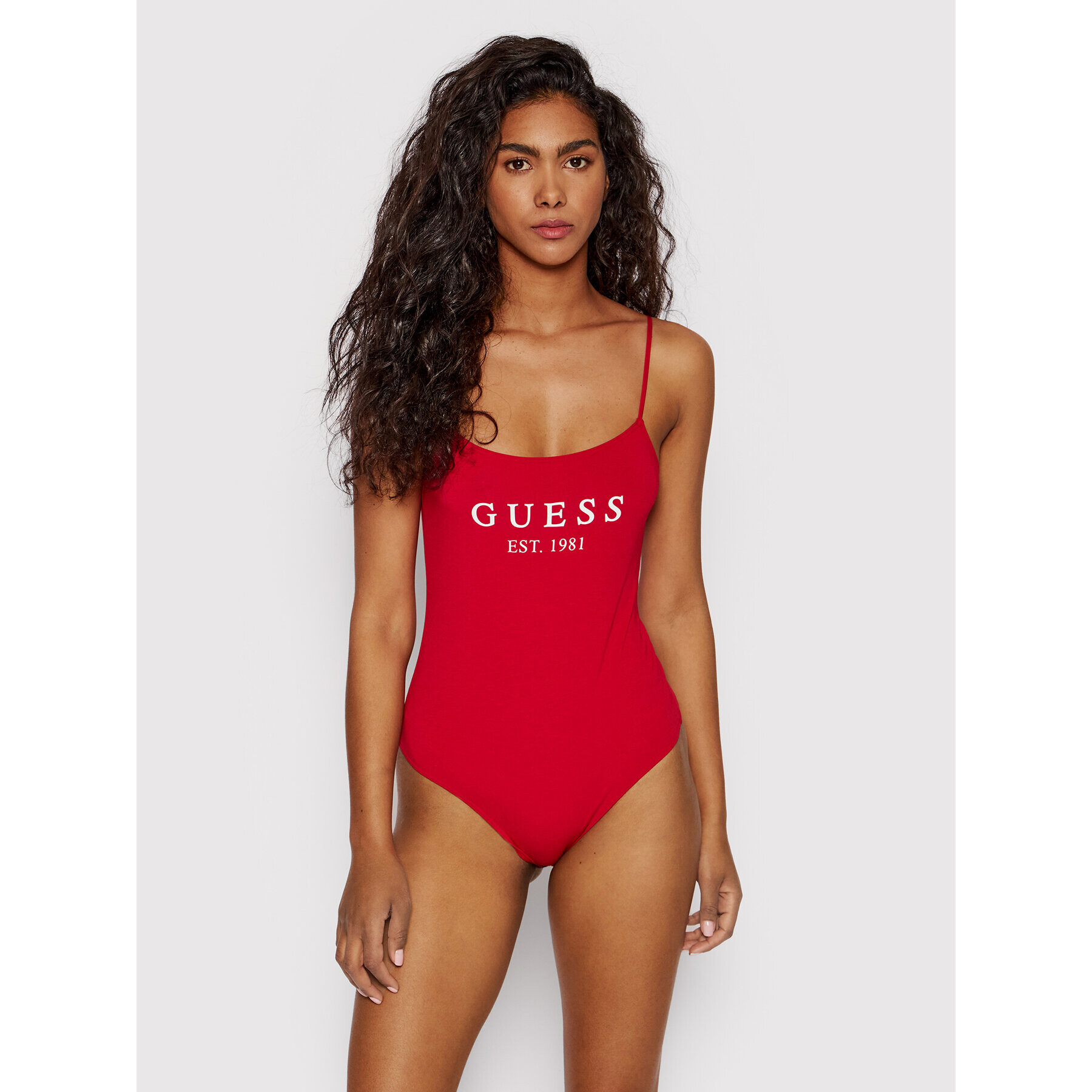 Guess Боди O2GM12 JR07A Червен Slim Fit - Pepit.bg